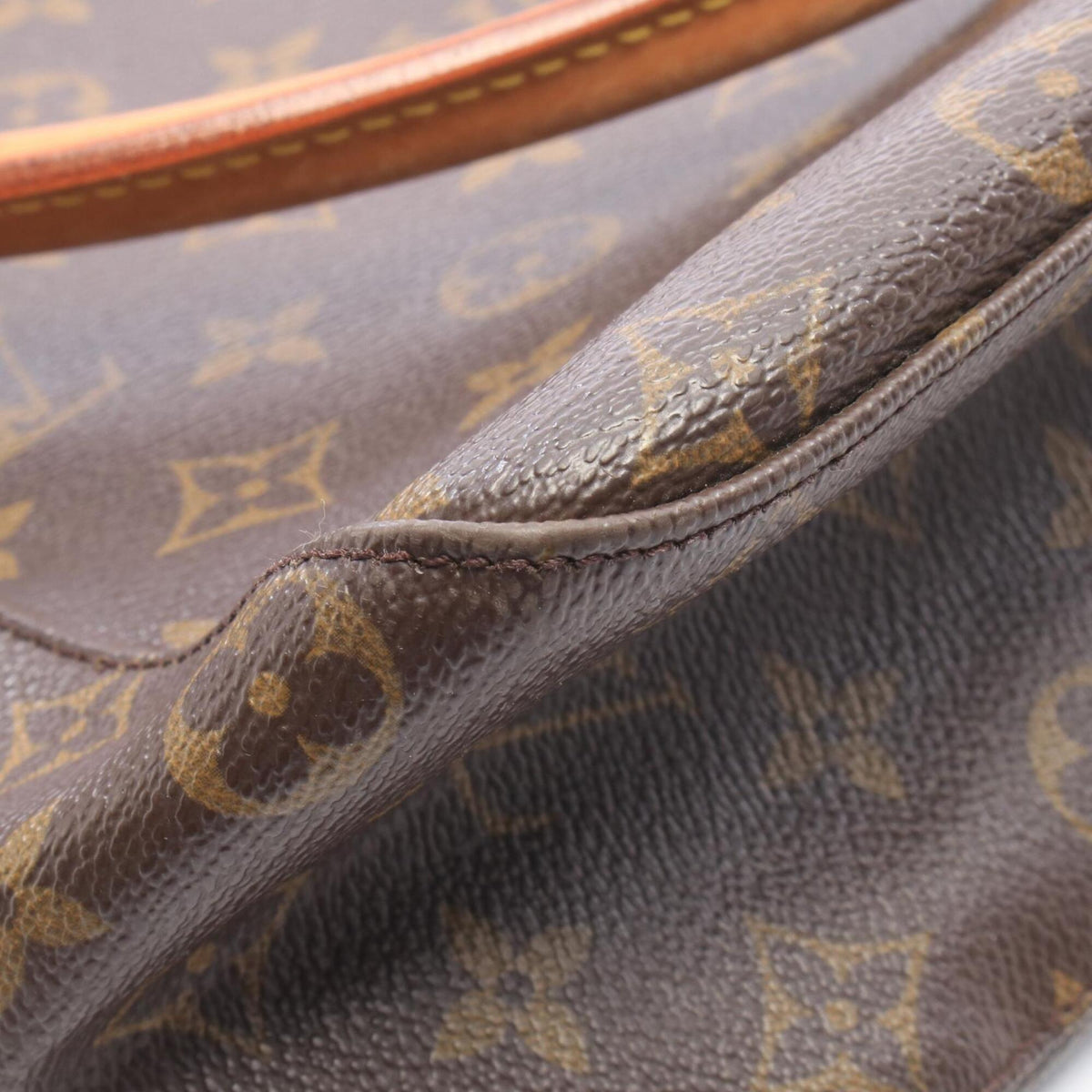 Louis Vuitton Brown Coated Canvas Handbag Shoulder Bag (Pre-Owned)