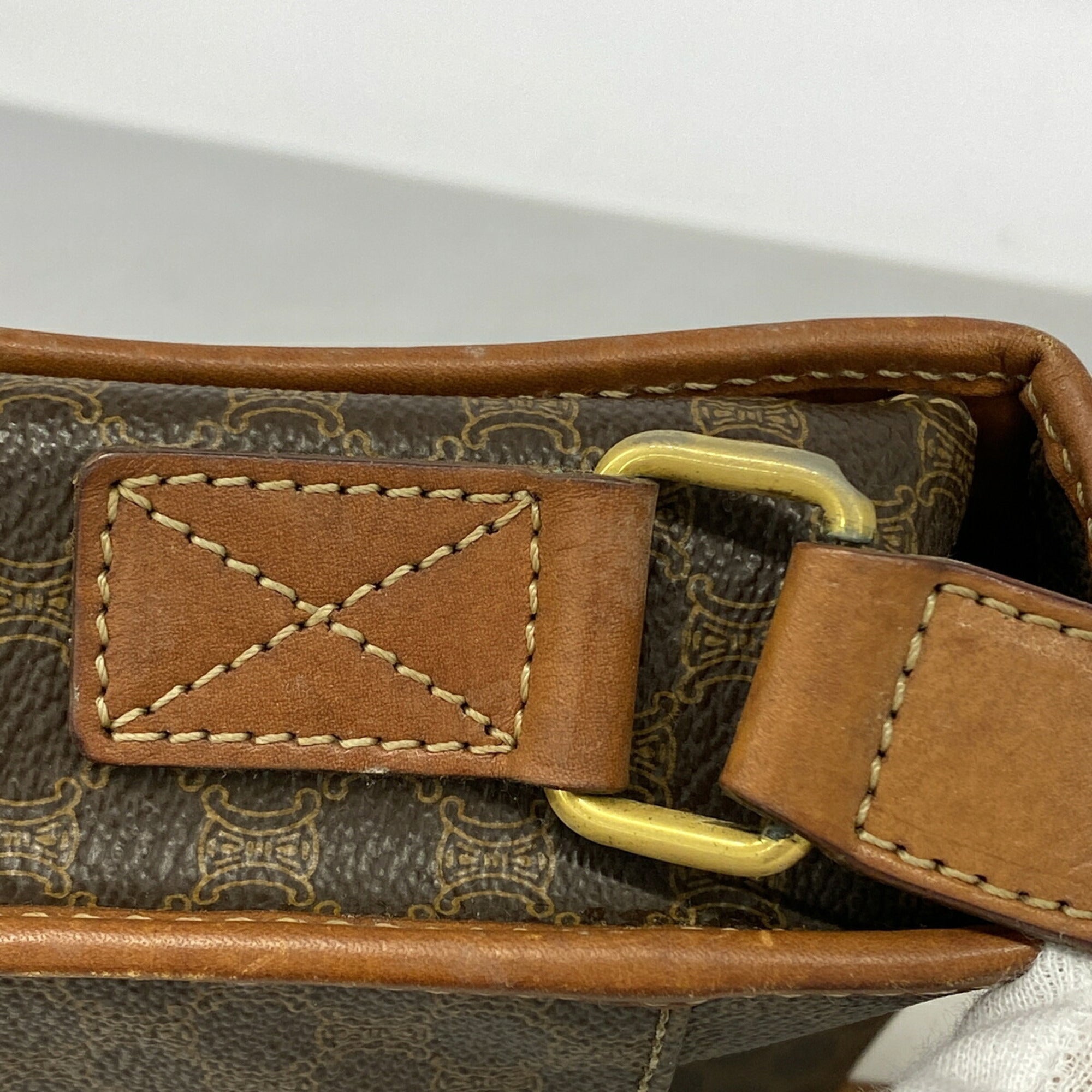Celine Brown Pvc Shoulder Bag (Pre-Owned)