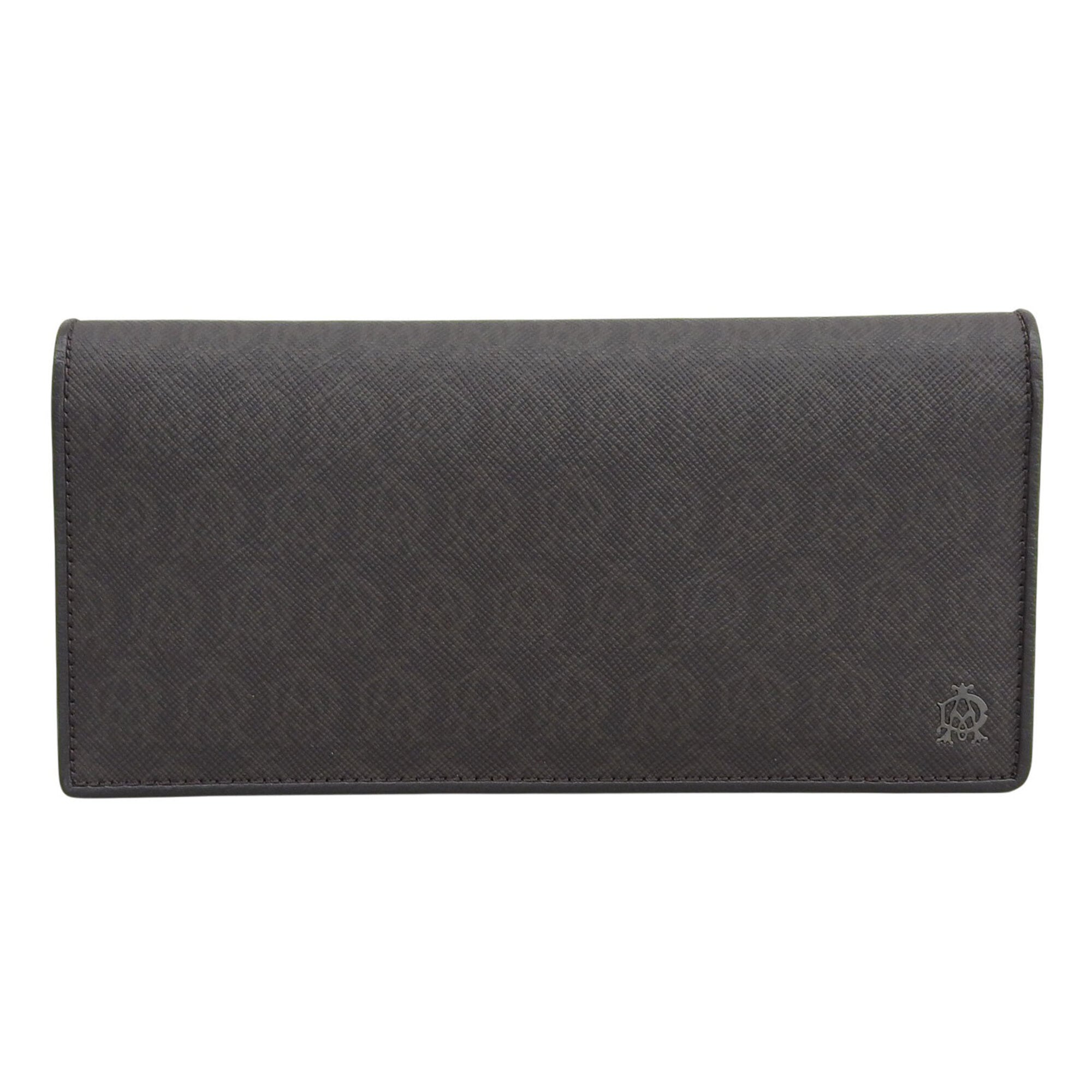 Dunhill Dark Brown Pvc Leather Long Wallet (Bi-Fold) (Pre-Owned)