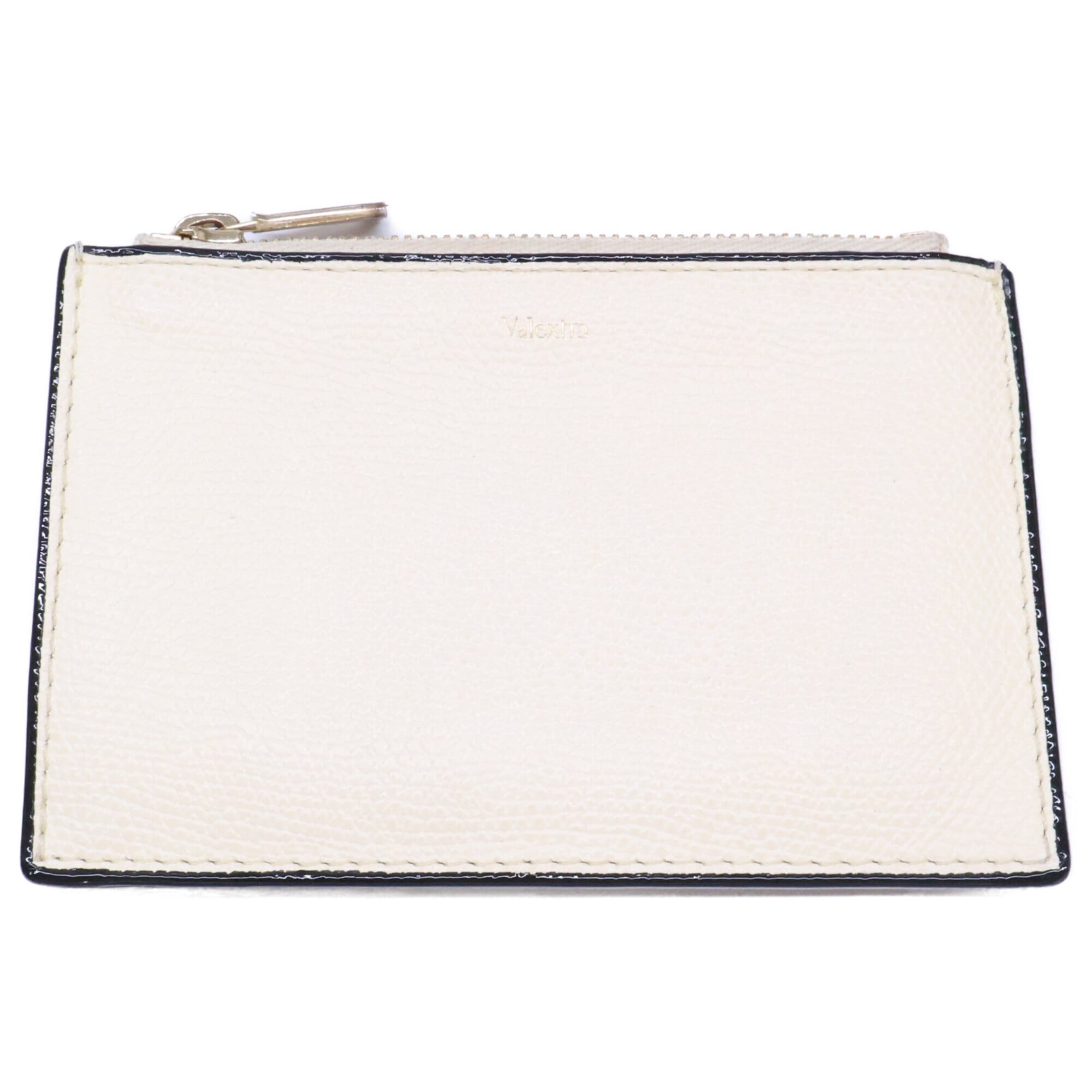 Valextra White Leather Coin Purse/Coin Case (Pre-Owned)