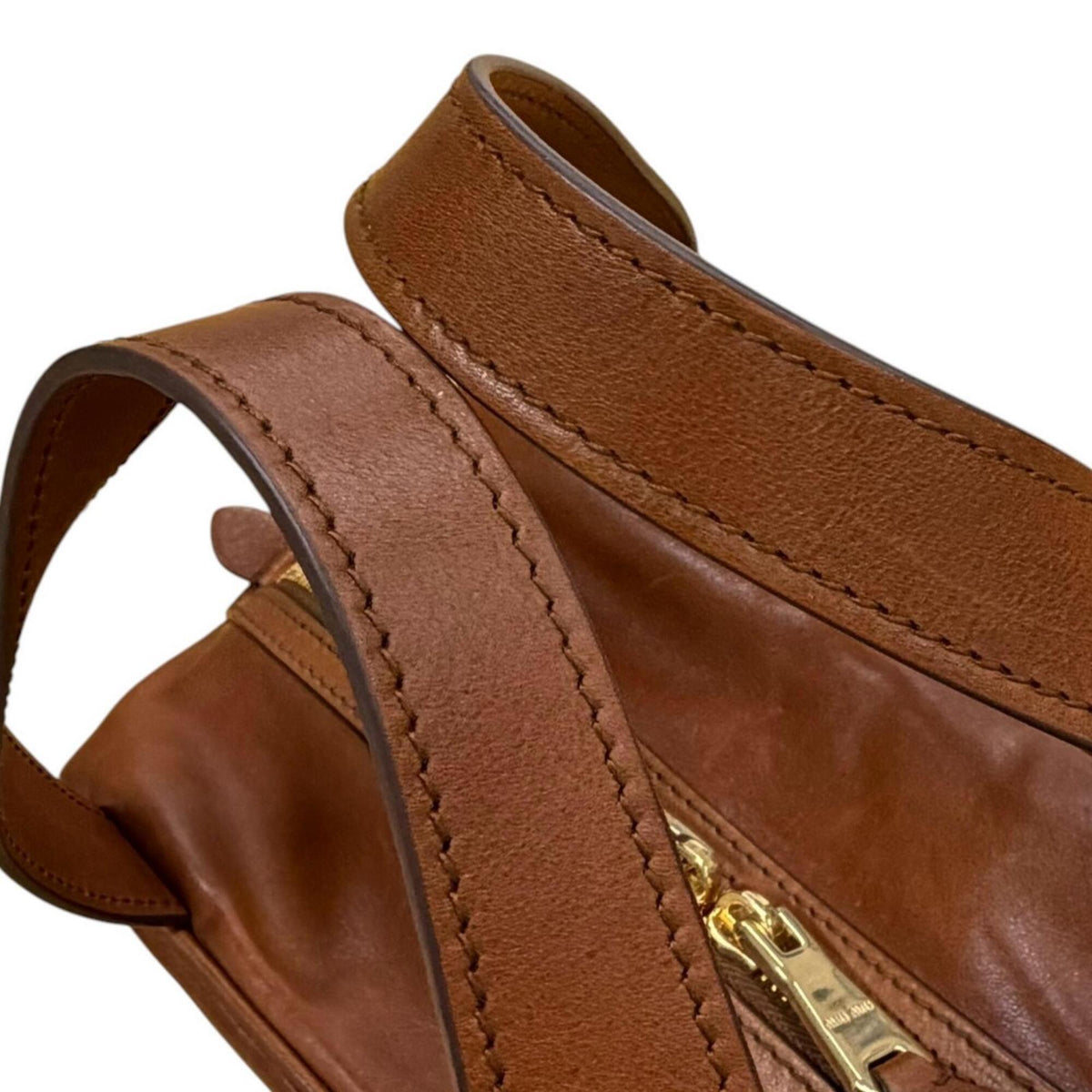 Miu Miu Brown Leather Handbag (Pre-Owned)