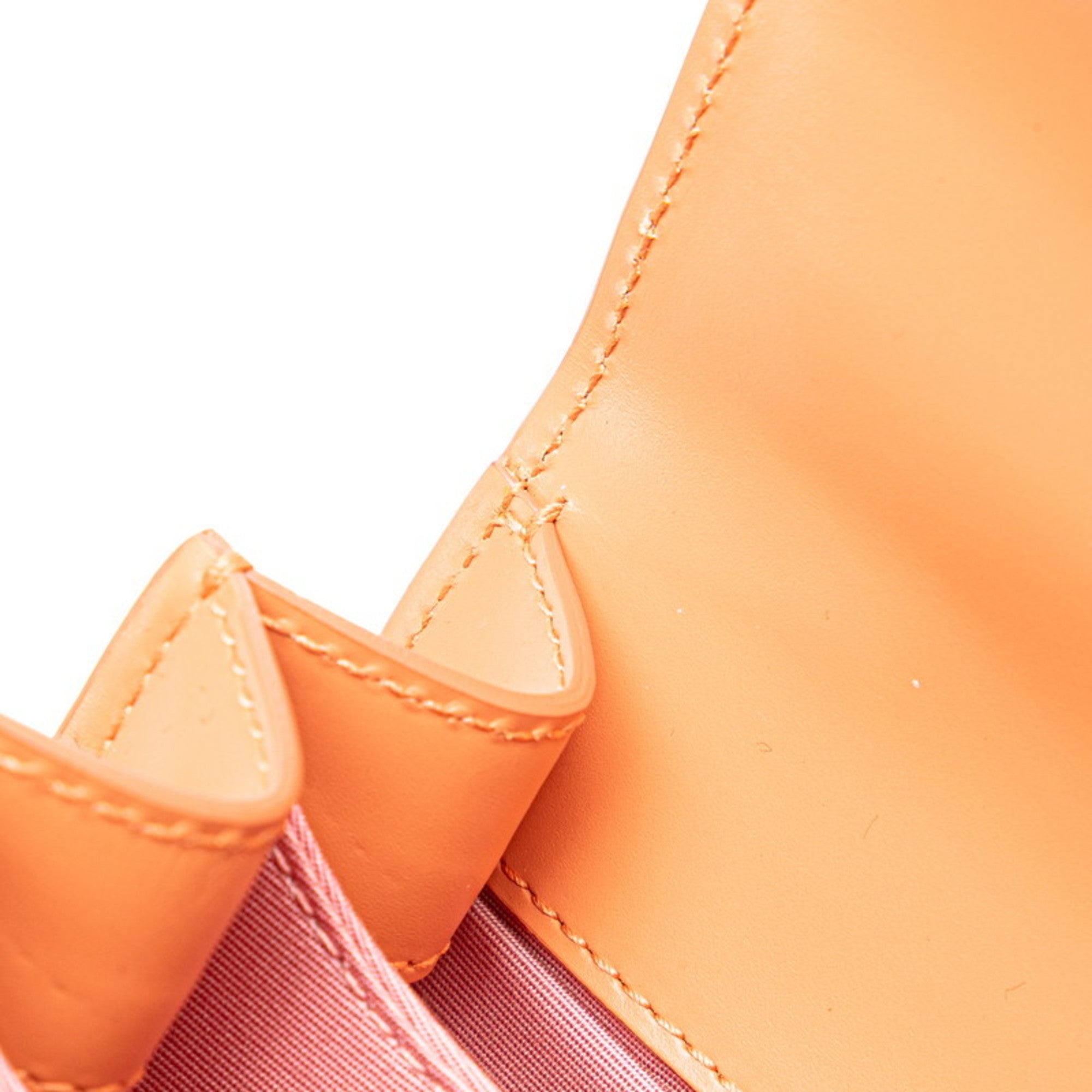 Bvlgari Orange Leather Handbag Shoulder Bag (Pre-Owned)