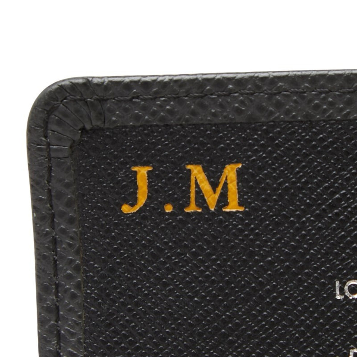 Louis Vuitton Ardoise Black Leather Coin Purse/Coin Case (Pre-Owned)