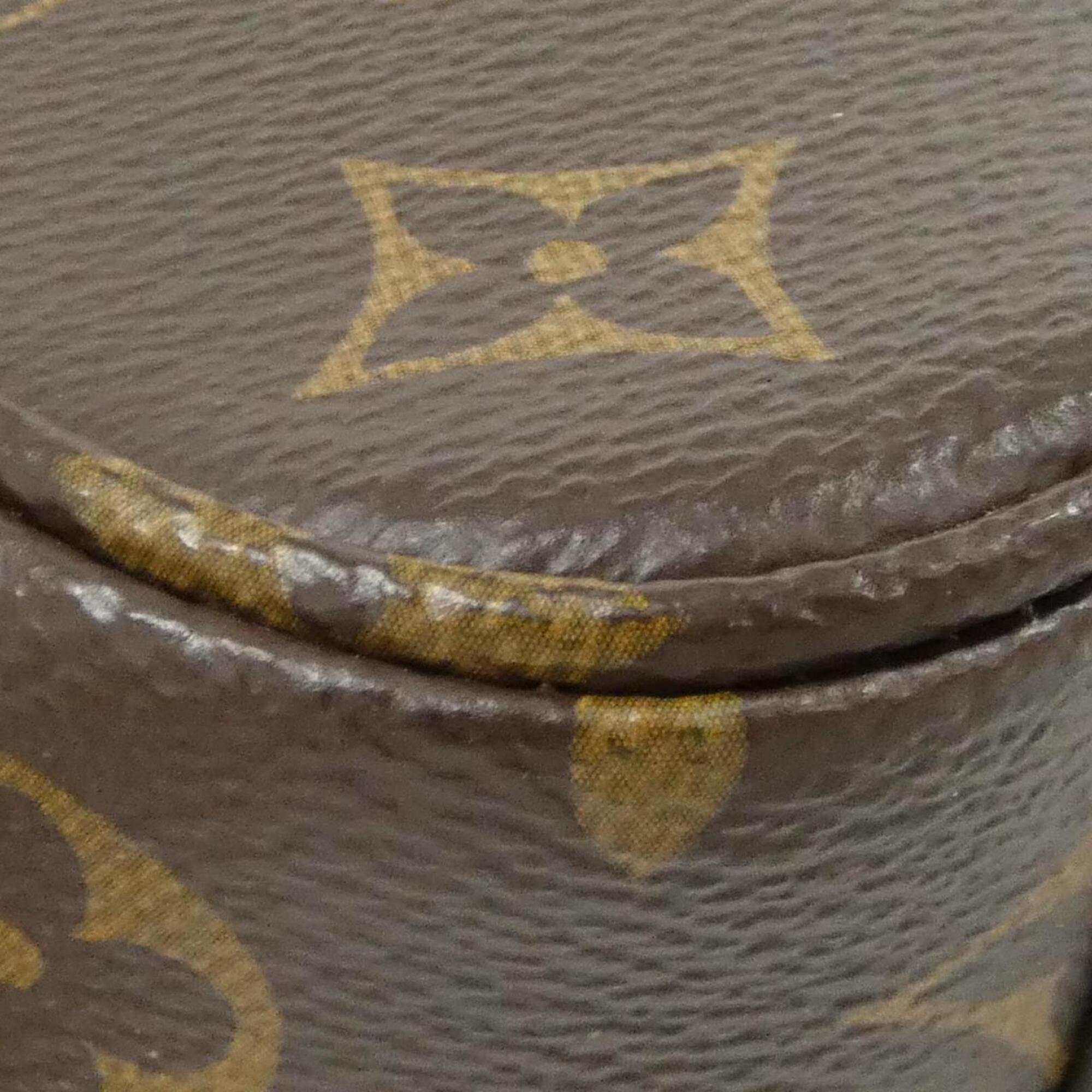 Louis Vuitton Monogram Marron Coated Canvas Pouch Shoulder Bag (Pre-Owned)
