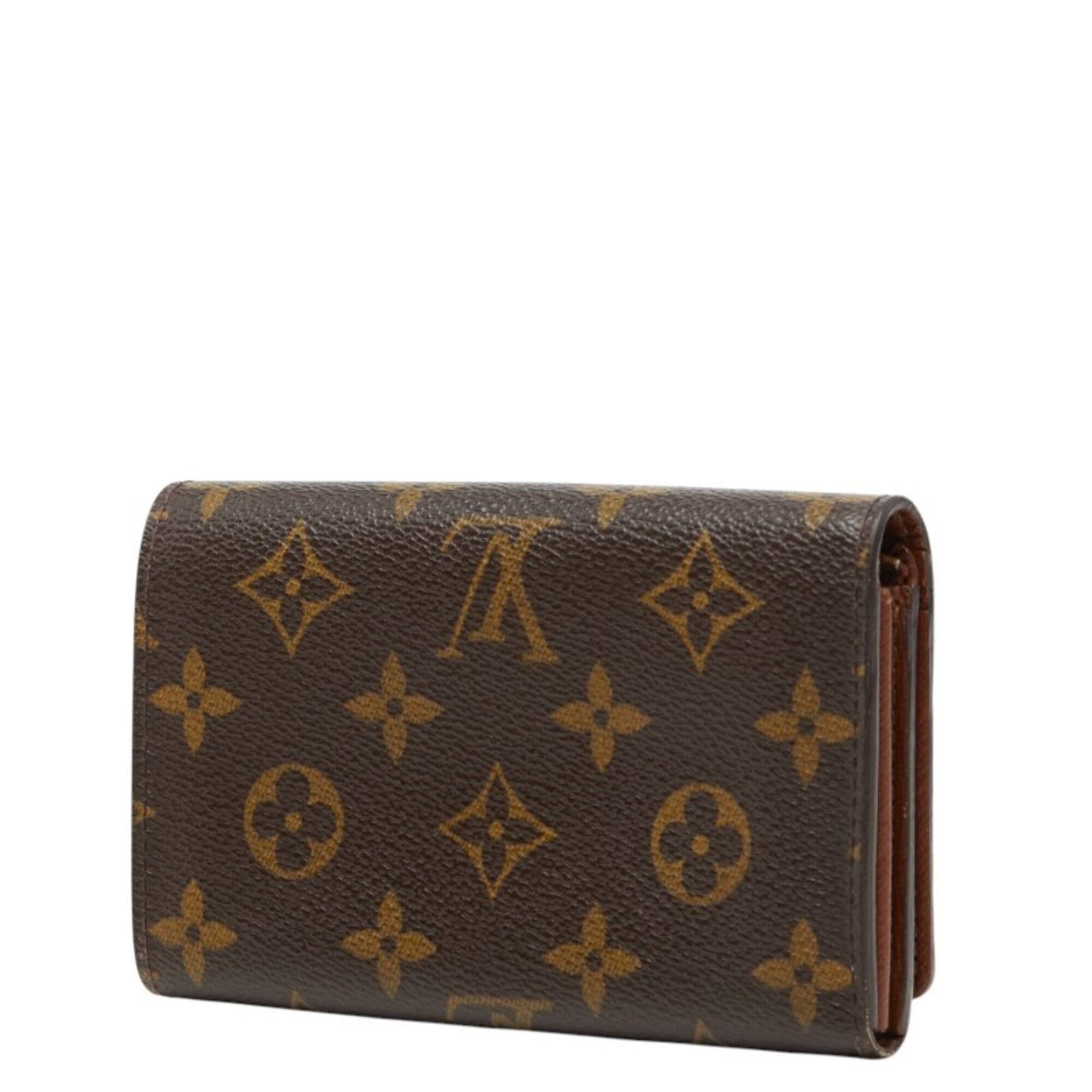 Louis Vuitton Brown Pvc Leather Long Wallet (Bi-Fold) (Pre-Owned)