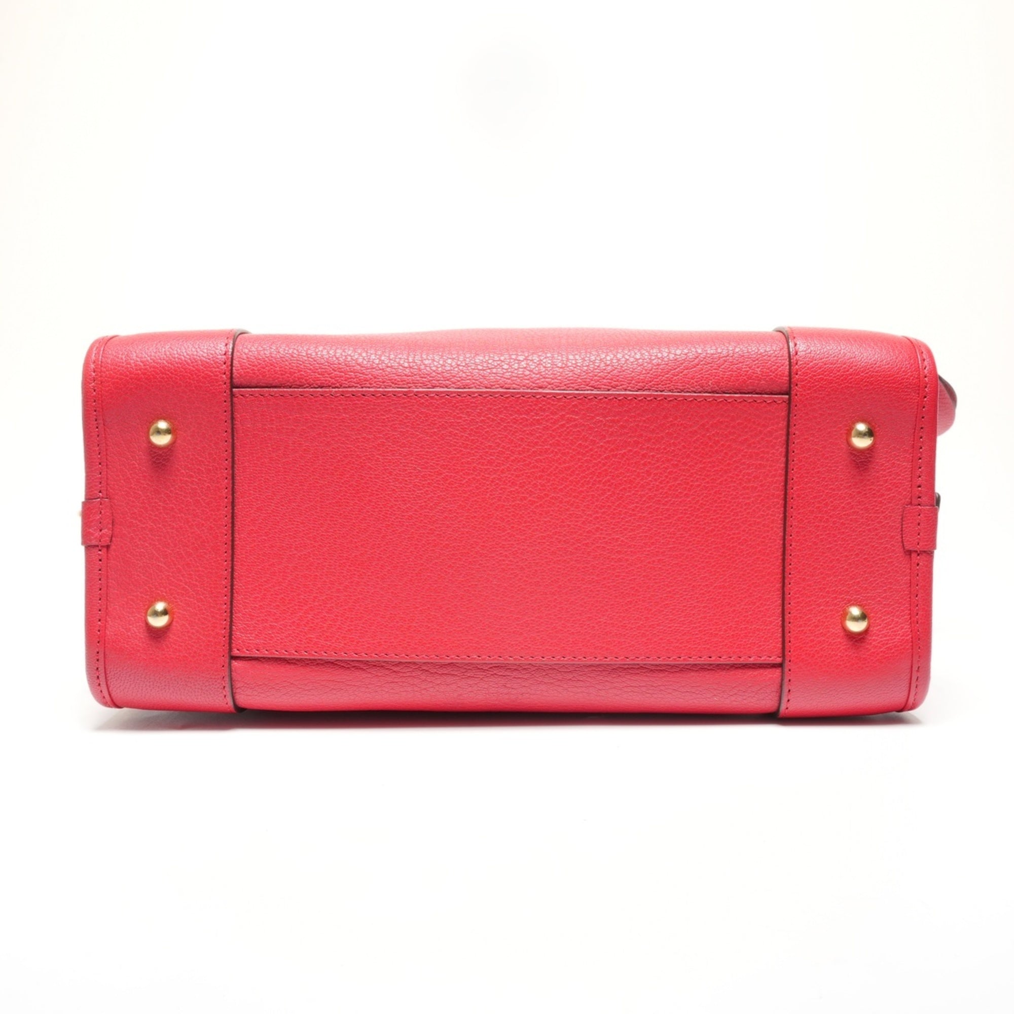 Loewe Amazona Red Color Leather Handbag (Pre-Owned)