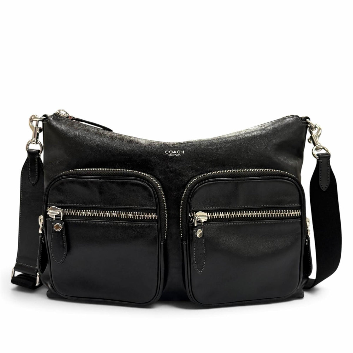Coach Black Leather Shoulder Bag (Pre-Owned)