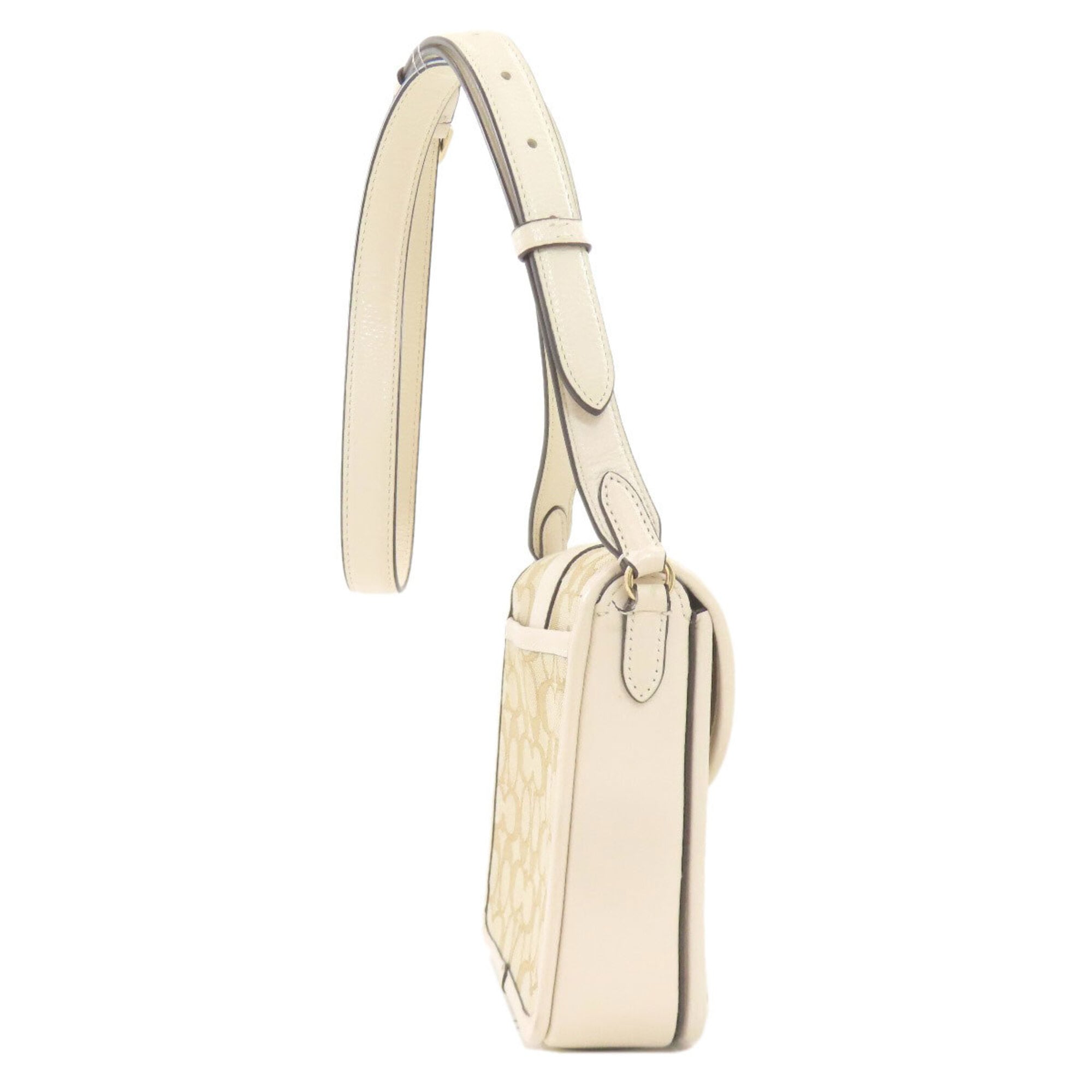 Coach Beige Canvas Shoulder Bag (Pre-Owned)