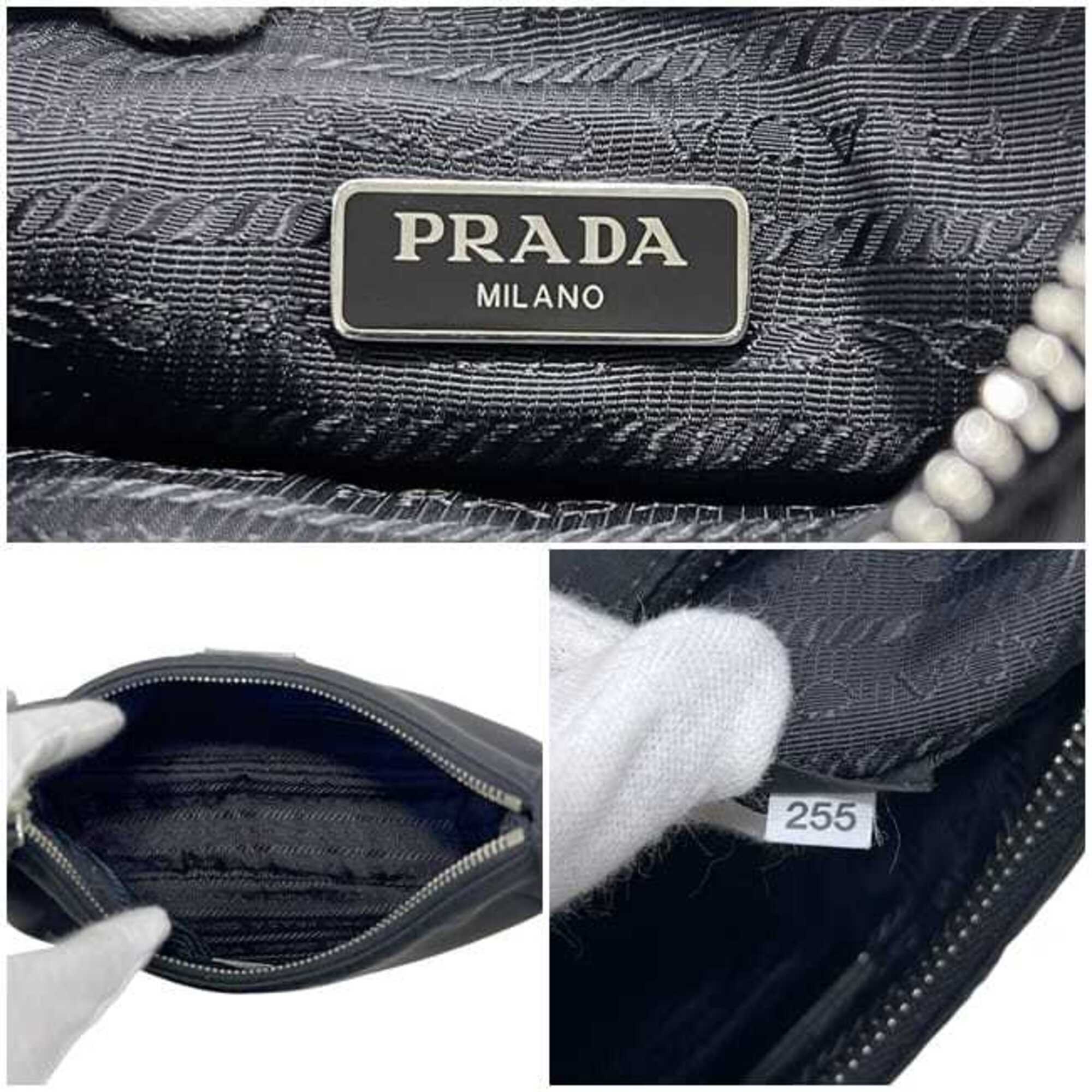 Prada Black Nero Nylon Shoulder Bag (Pre-Owned)