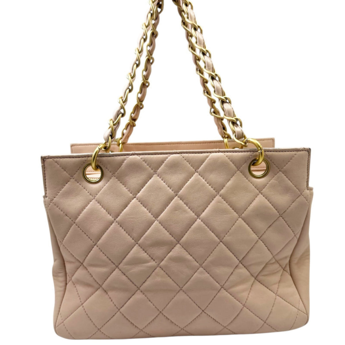 Chanel Pink Leather Tote Bag (Pre-Owned)