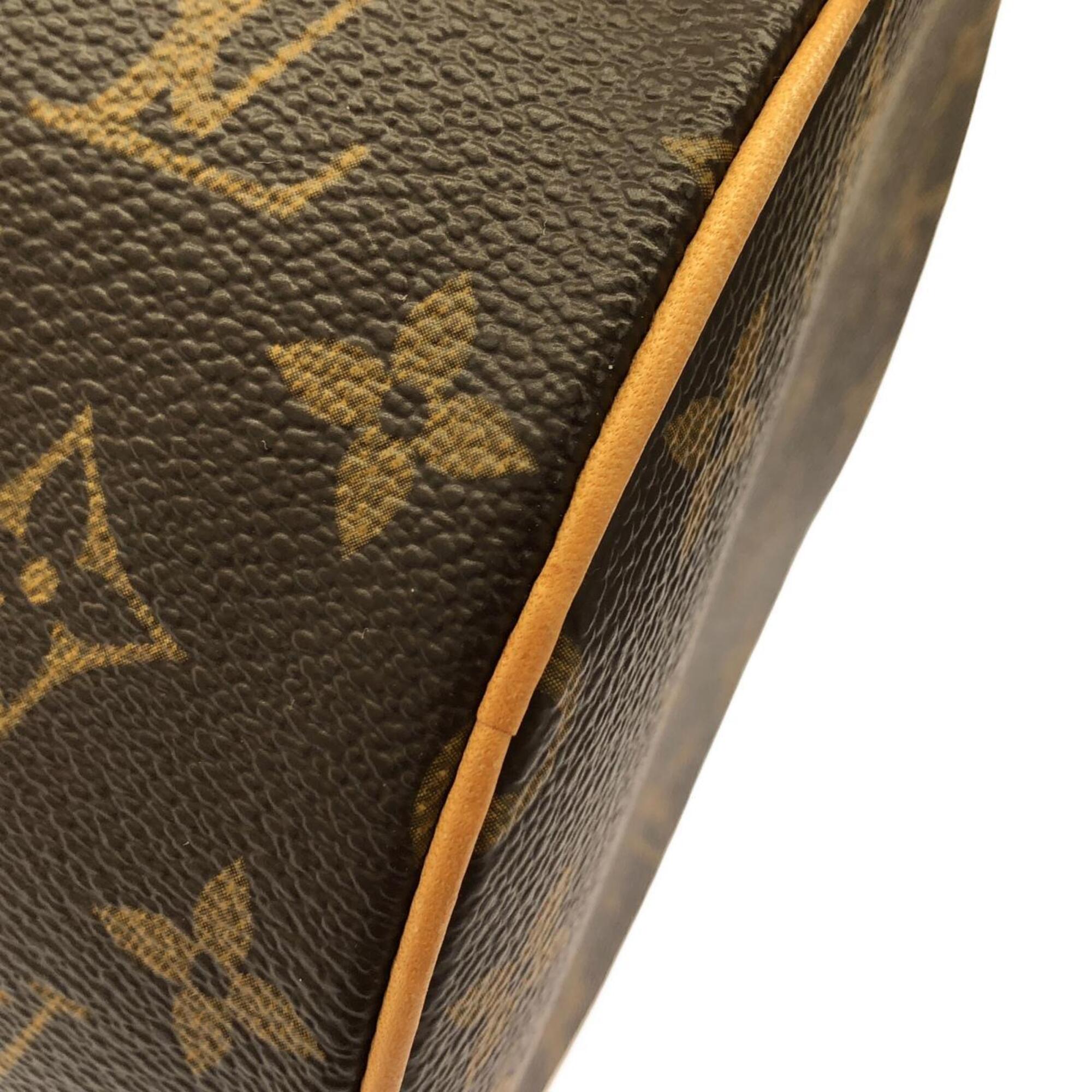 Louis Vuitton Marron Coated Canvas Handbag Pouch (Pre-Owned)