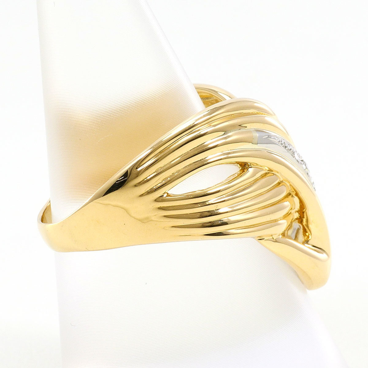 Unbranded Platinum Yellow Gold Yellow Gold (18K) Platinum 900 Band Ring (Pre-Owned)