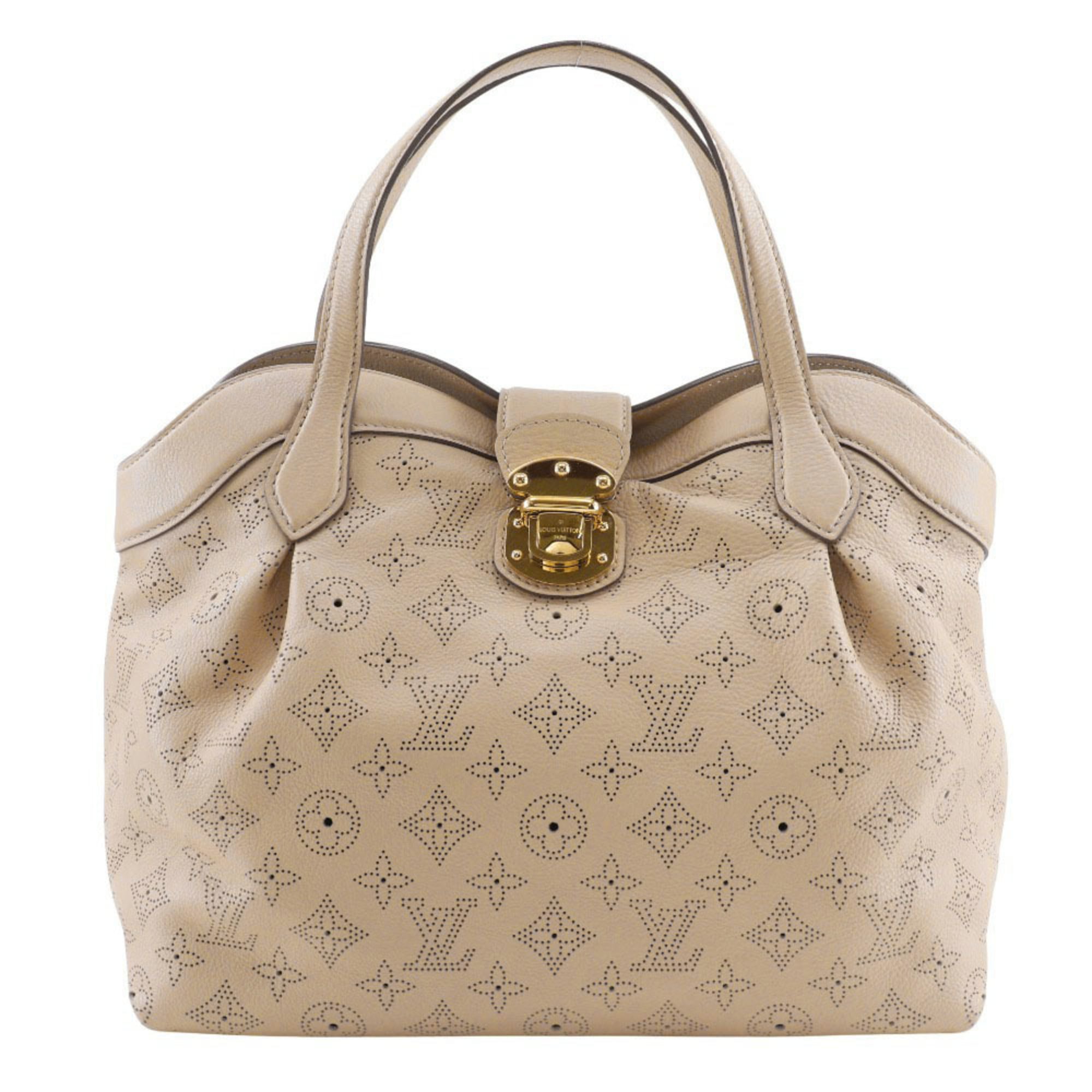 Louis Vuitton Mahina Beige Opal Mahina Leather Handbag (Pre-Owned)