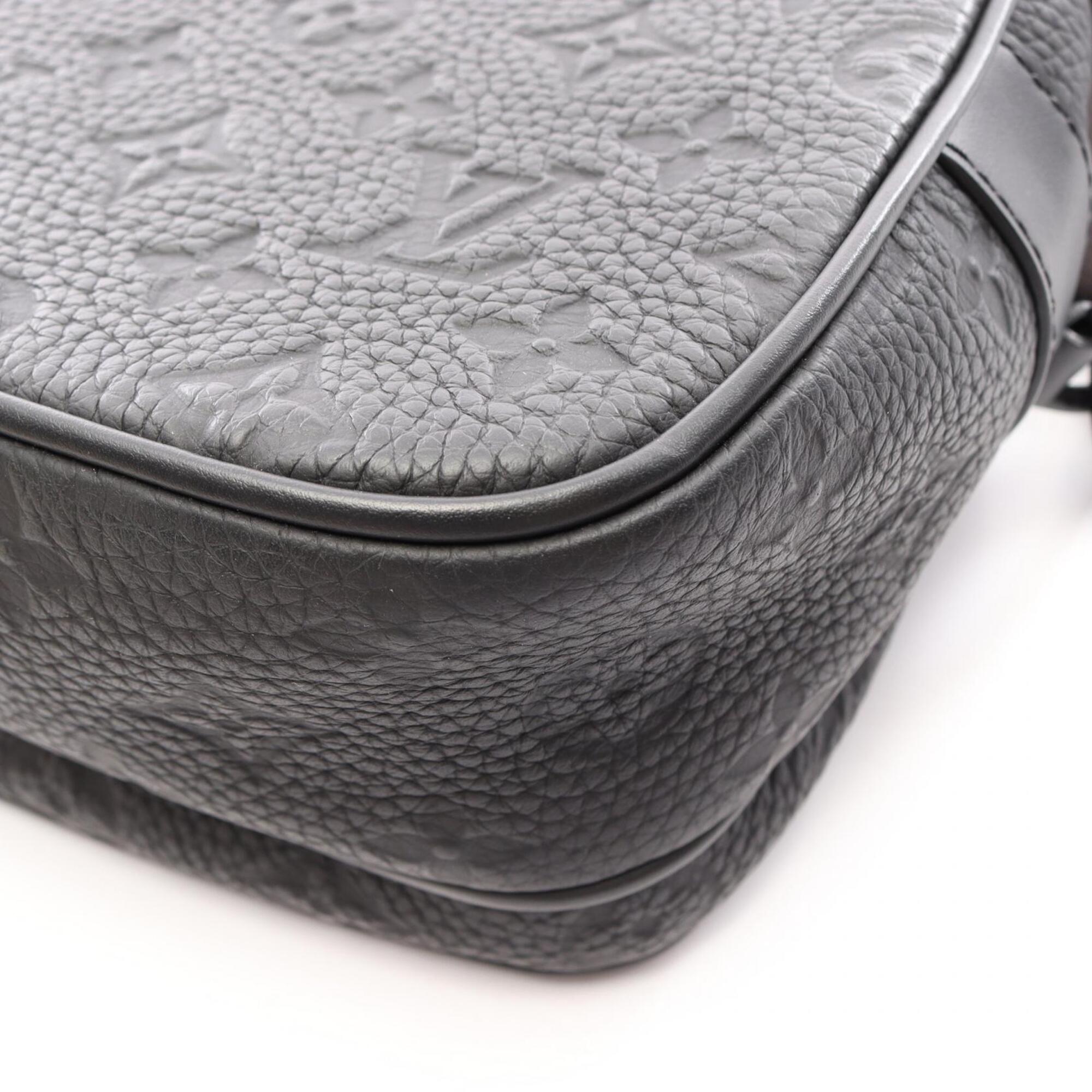 Louis Vuitton Black Leather Handbag (Pre-Owned)