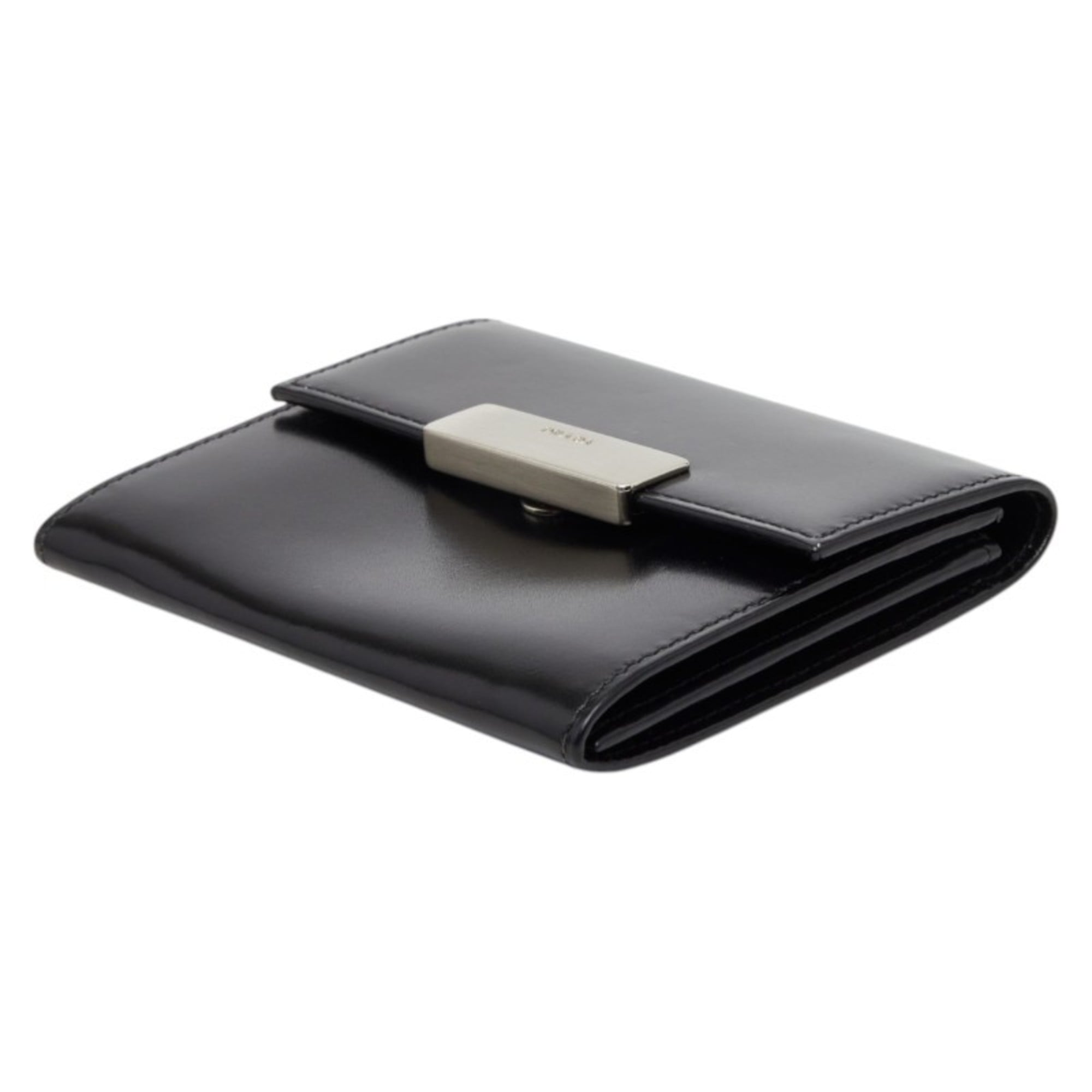 Prada Black Leather Coin Purse/Coin Case (Pre-Owned)