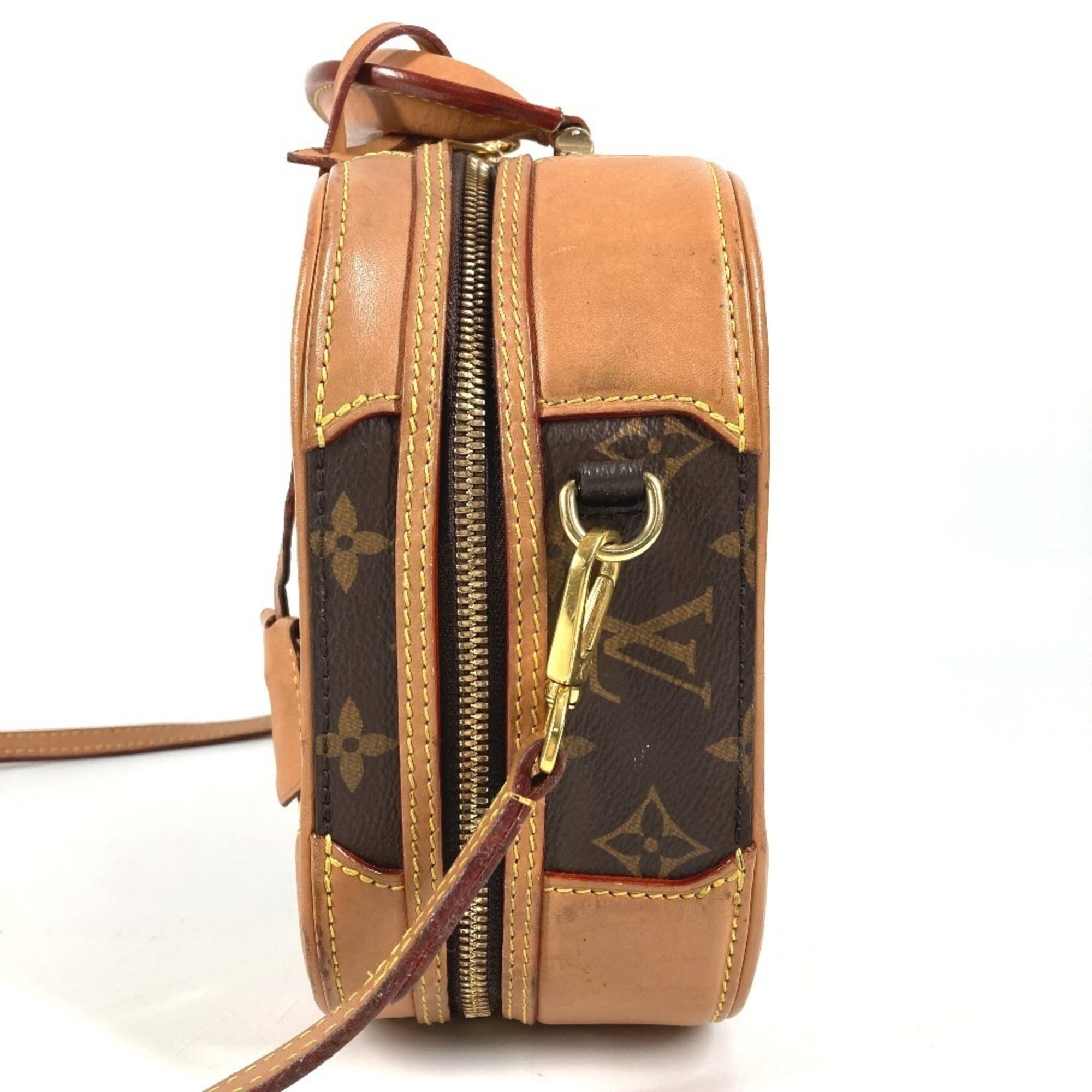 Louis Vuitton Brown Monogram Boston Bag Handbag Shoulder Bag (Pre-Owned)