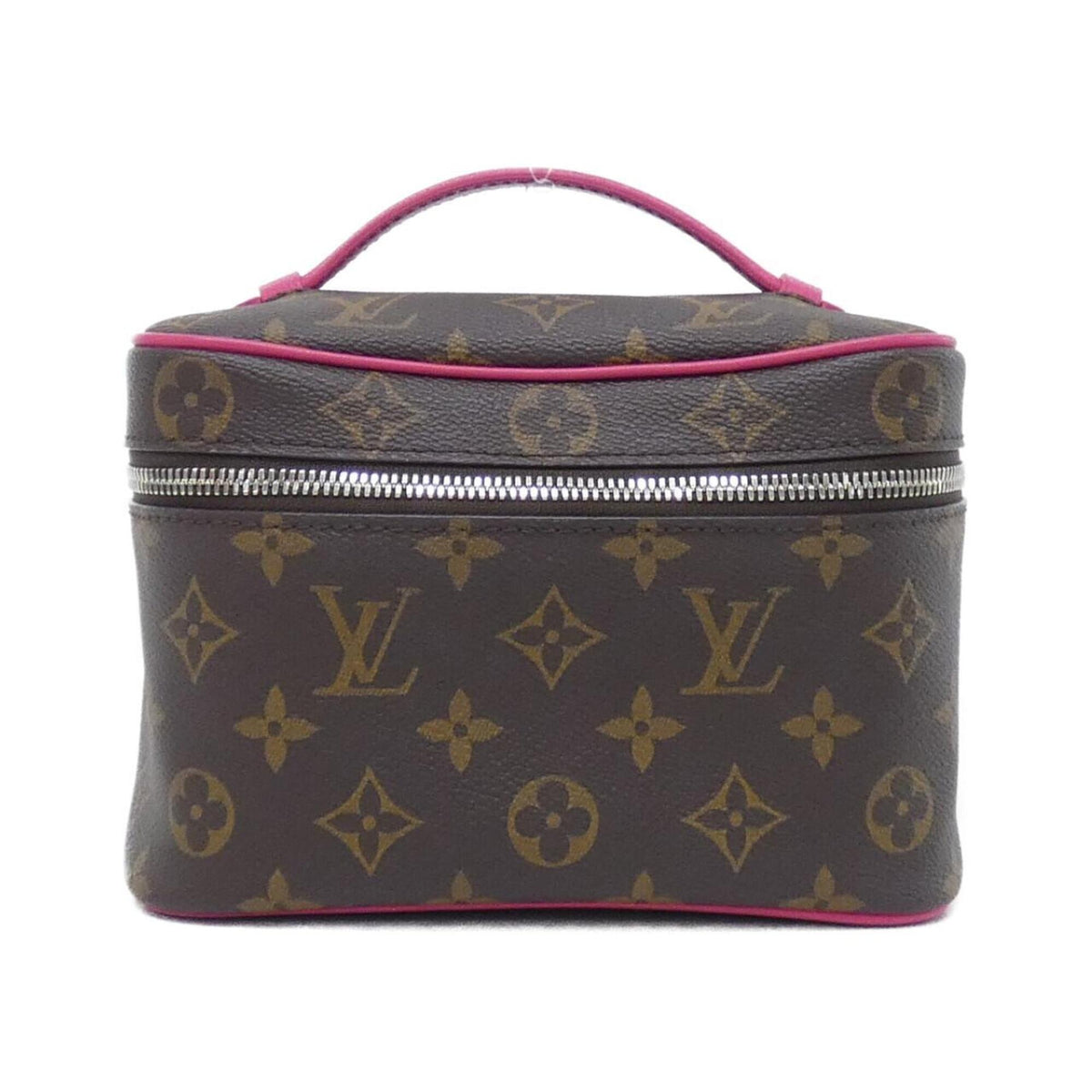 Louis Vuitton Brown Pink Coated Canvas Handbag (Pre-Owned)