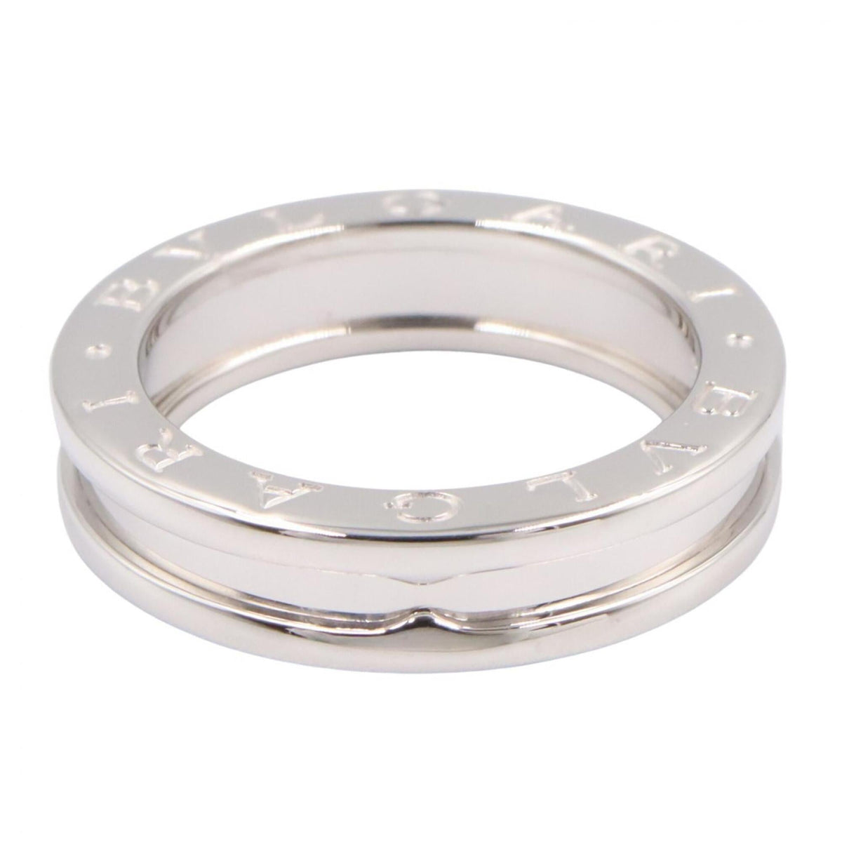 Bvlgari Silver White Gold (18K) Band Ring (Pre-Owned)