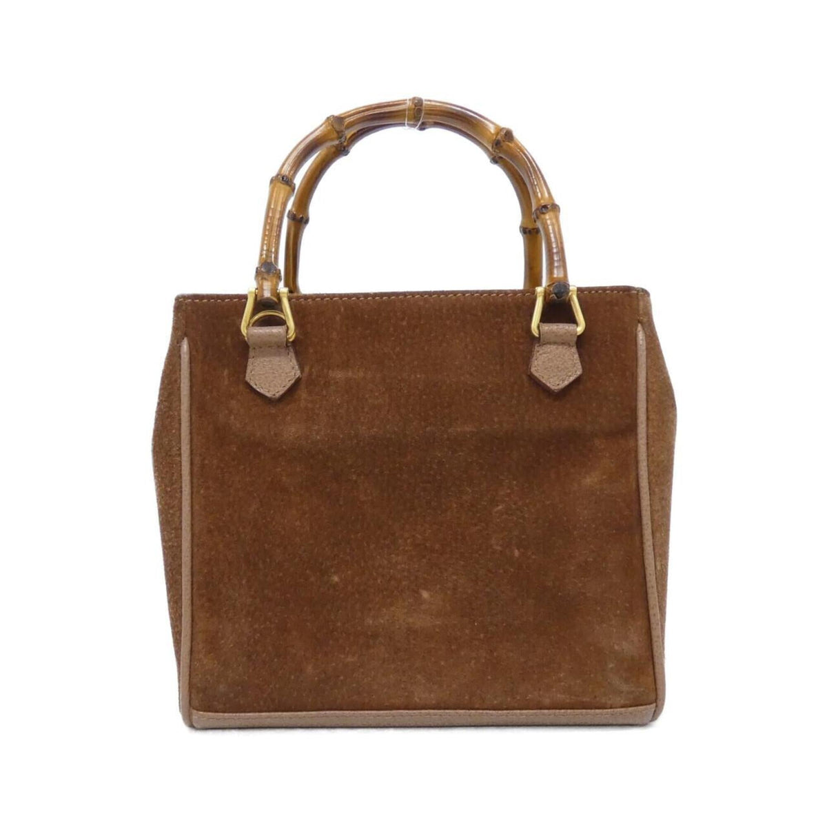 Gucci Brown Suede Handbag (Pre-Owned)