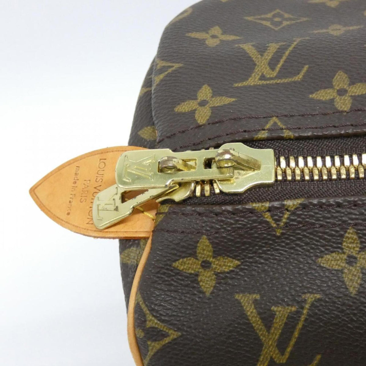 Louis Vuitton Brown Coated Canvas Boston Bag (Pre-Owned)
