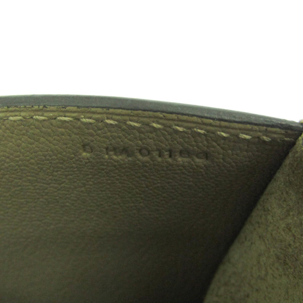 Hermes Sac A Depeche Etoupe Gray Taurillon Clemence Leather Briefcase Document Case (Pre-Owned)