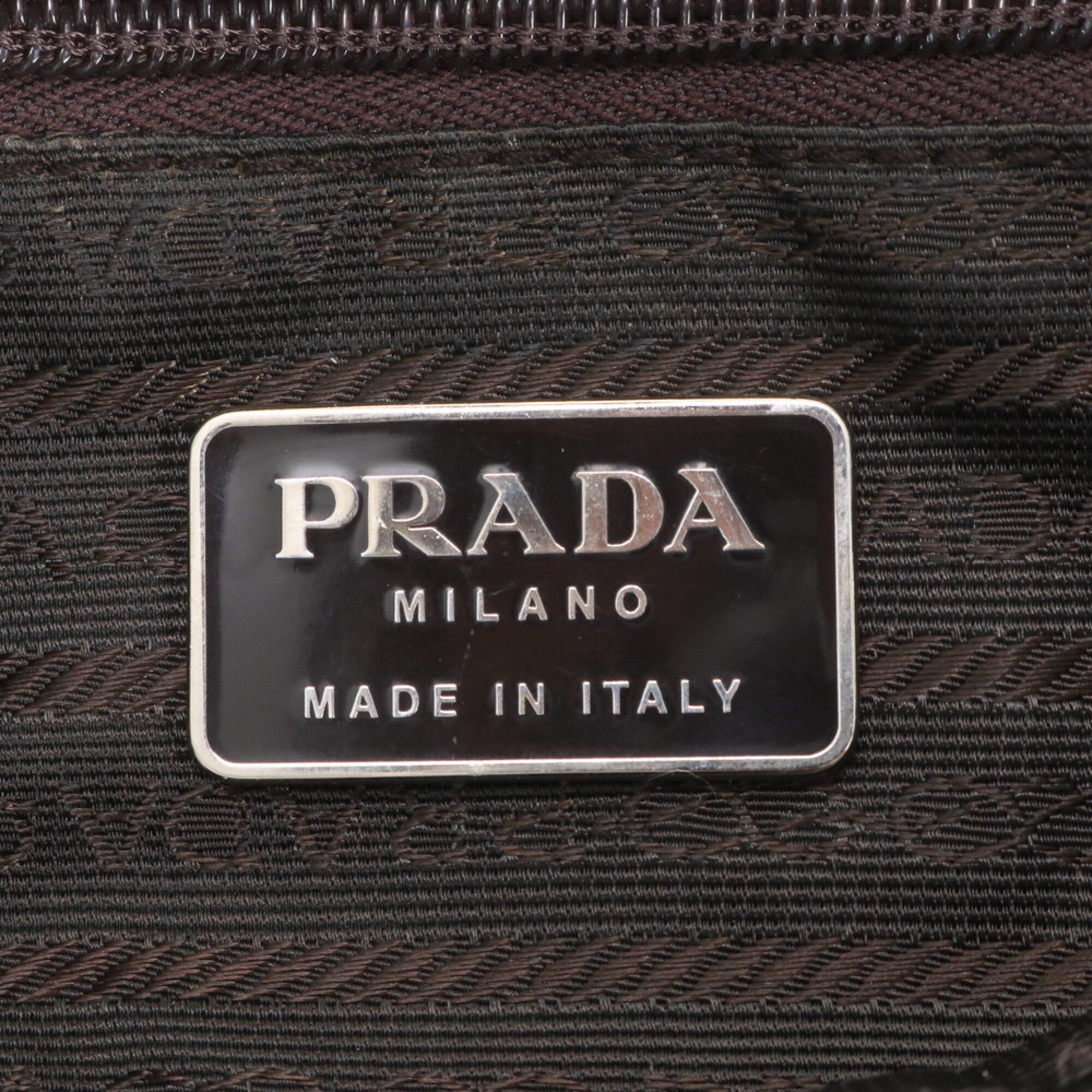 Prada Green Khaki Nylon Leather Backpack (Pre-Owned)