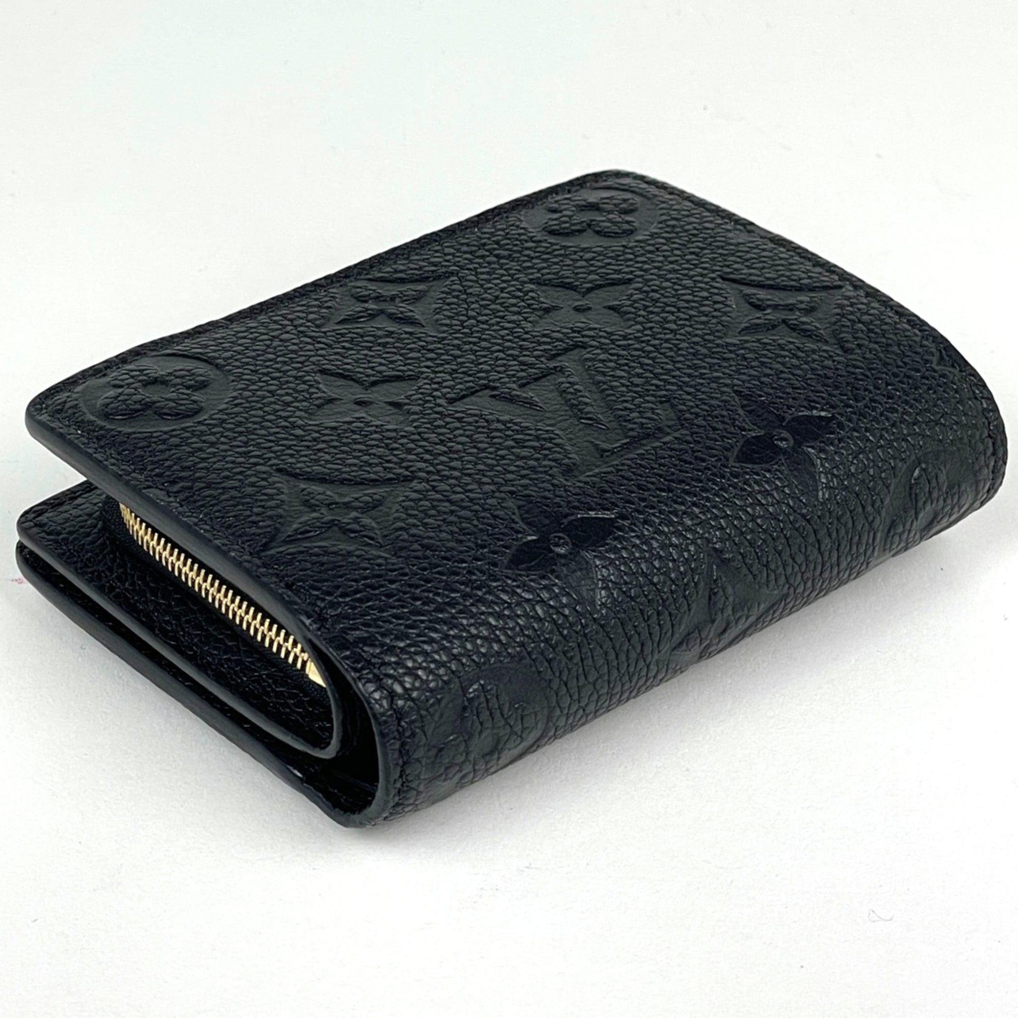 Louis Vuitton Black Noir Monogram Empreinte Wallet (Bi-Fold) (Pre-Owned)