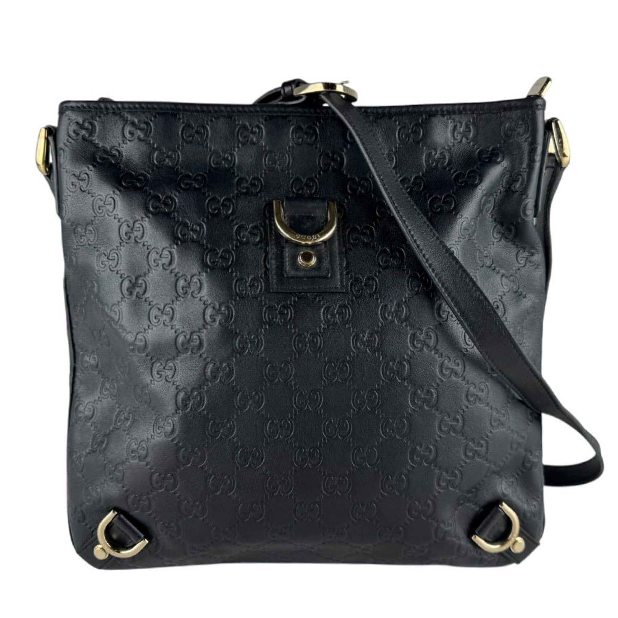 Gucci Black Leather Shoulder Bag (Pre-Owned)