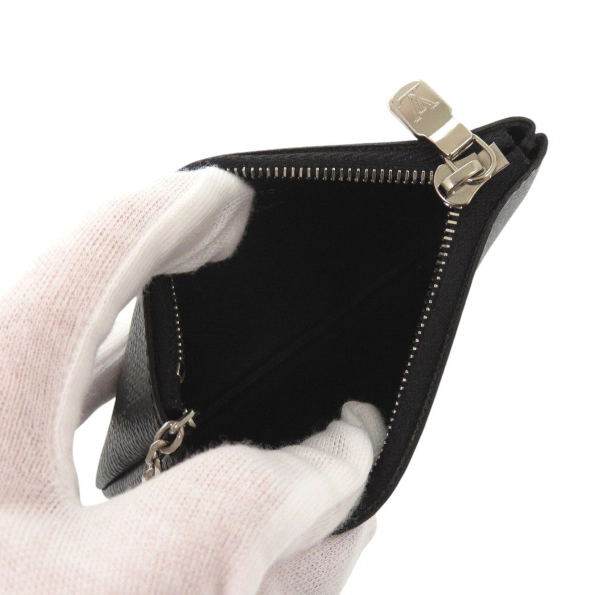 Louis Vuitton Damier Graphite Black Damier Graphite Damier Graphite Coin Purse/Coin Case (Pre-Owned)