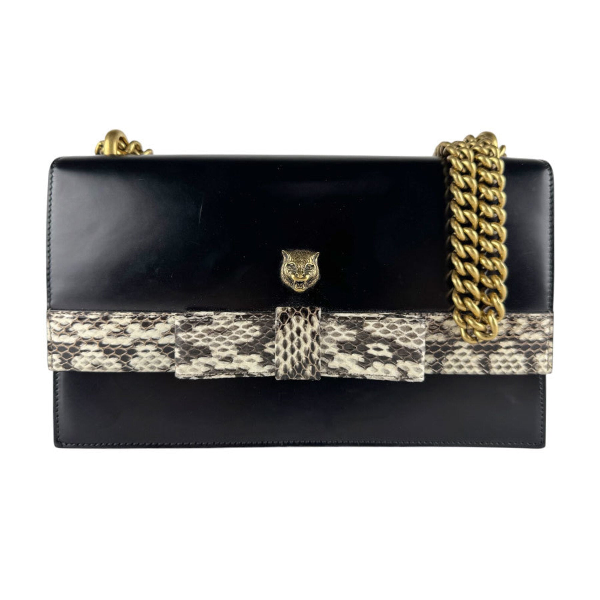 Gucci Black Leather Shoulder Bag (Pre-Owned)