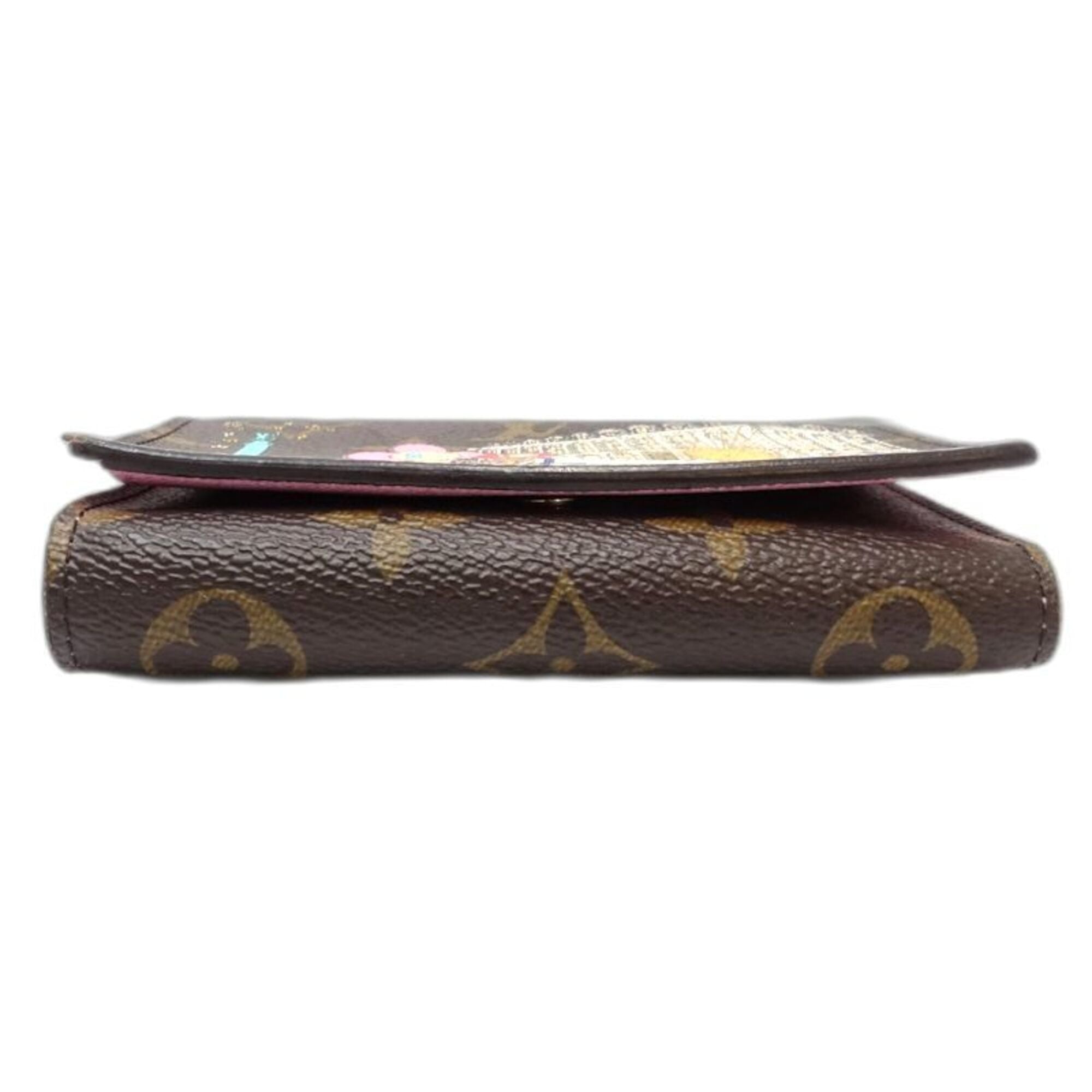 Louis Vuitton Brown Canvas Wallet (Tri-Fold) (Pre-Owned)