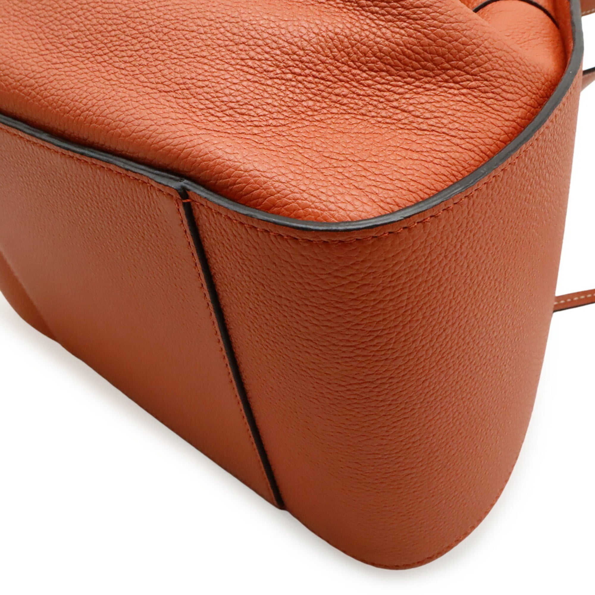 Loewe Hammock Orange Leather Handbag Shoulder Bag (Pre-Owned)