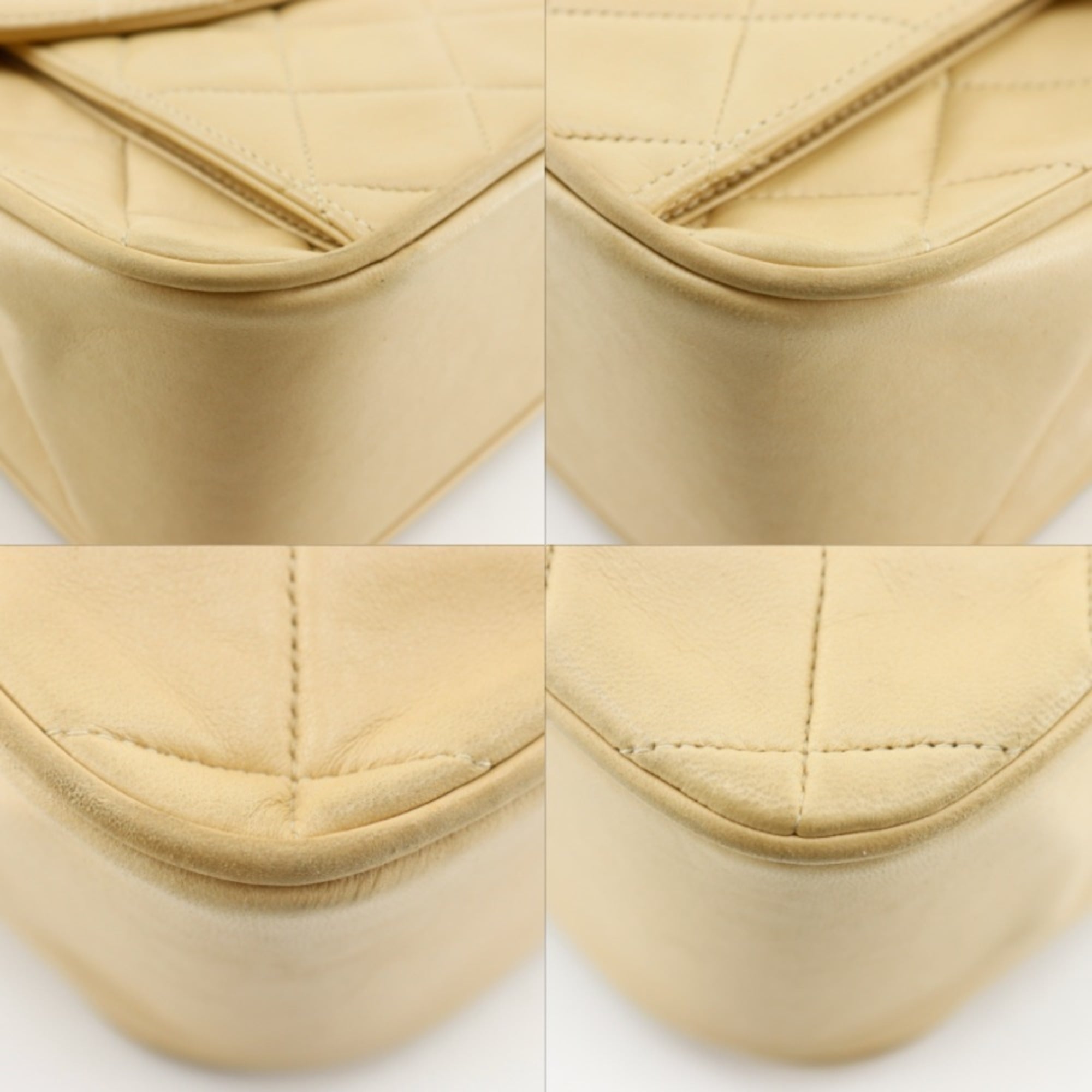 Chanel Beige Leather Shoulder Bag (Pre-Owned)