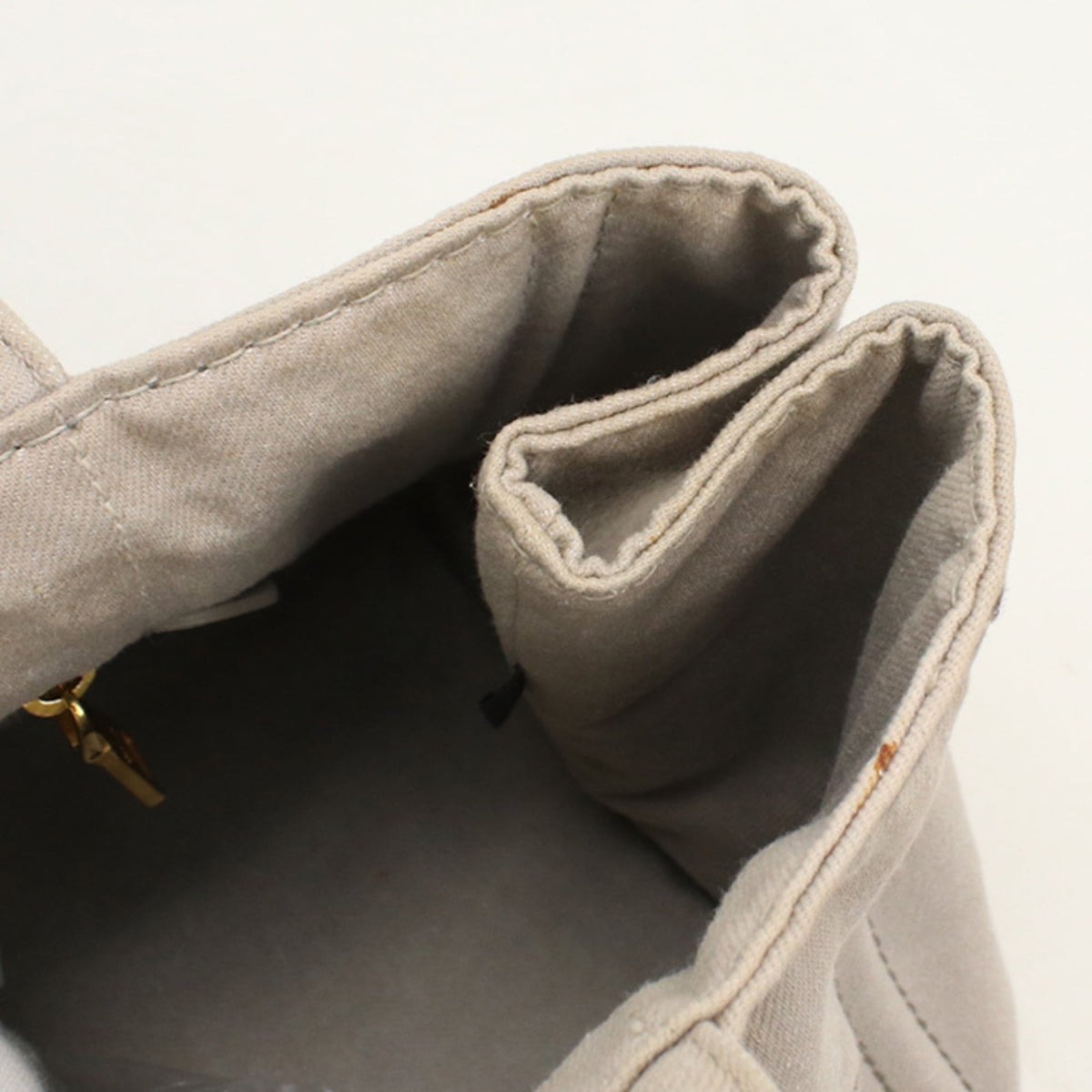 Prada Gray Canvas Tote Bag (Pre-Owned)