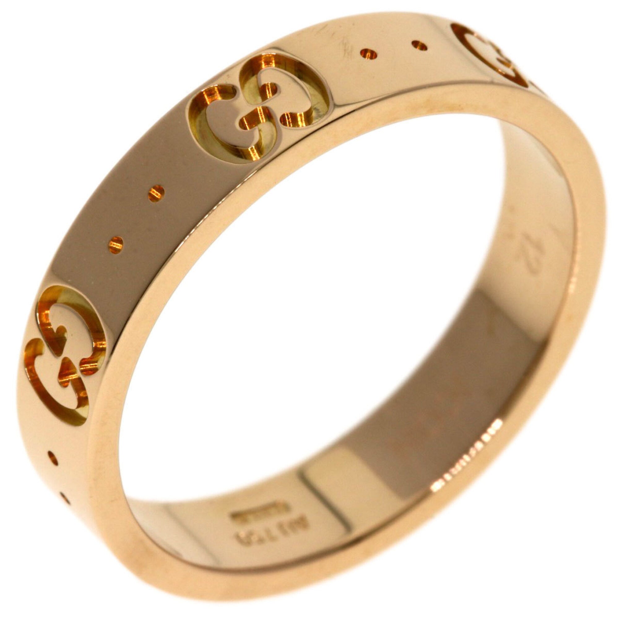Gucci Icon Pink Gold (18K) Band Ring (Pre-Owned)