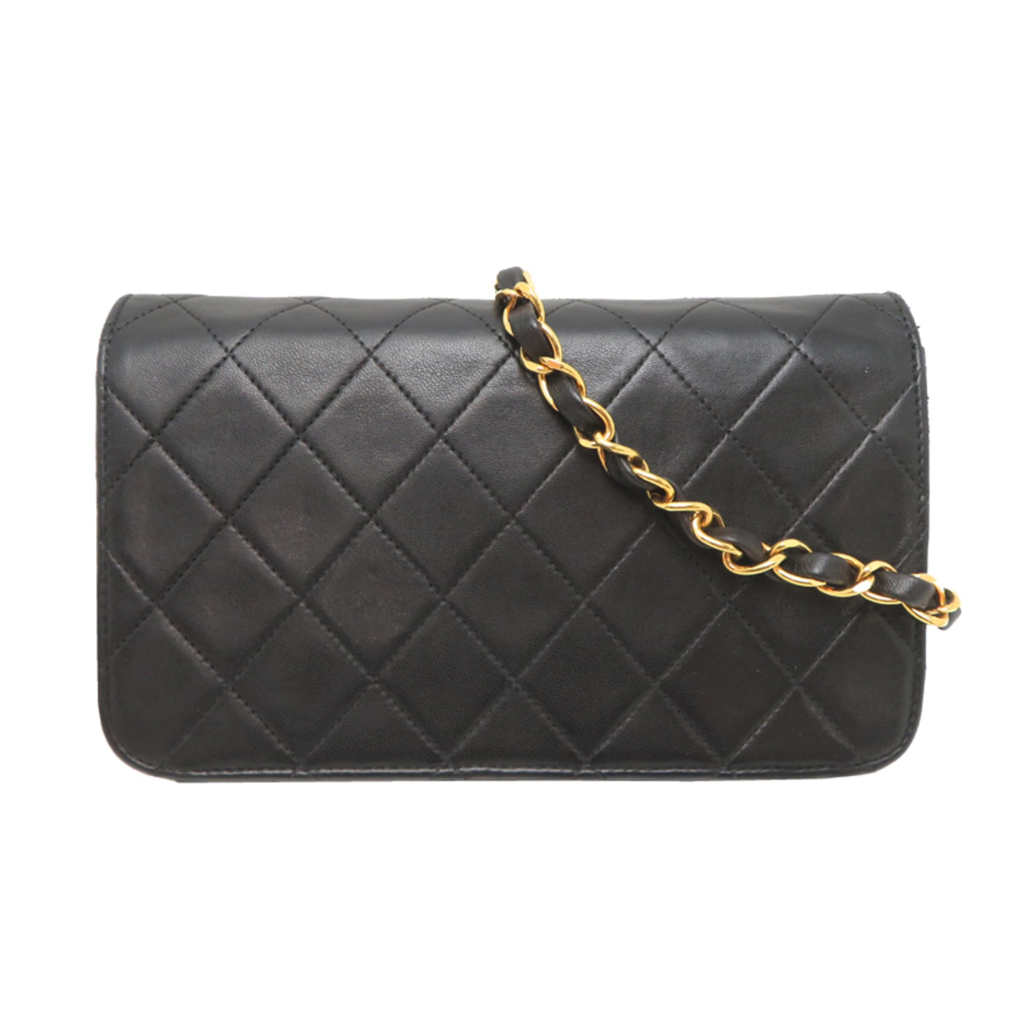 Chanel Black Leather Shoulder Bag (Pre-Owned)