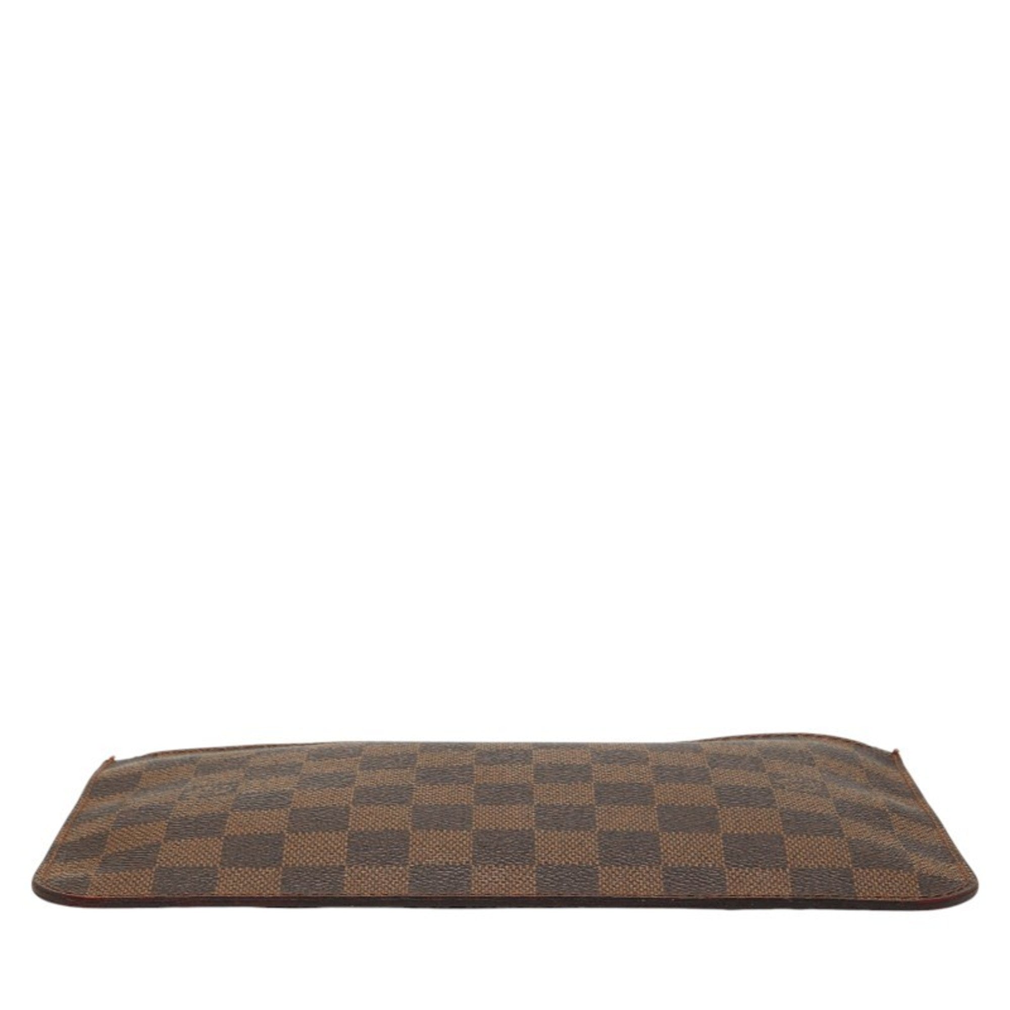 Louis Vuitton Damier Brown Pvc Leather Handbag Pouch (Pre-Owned)