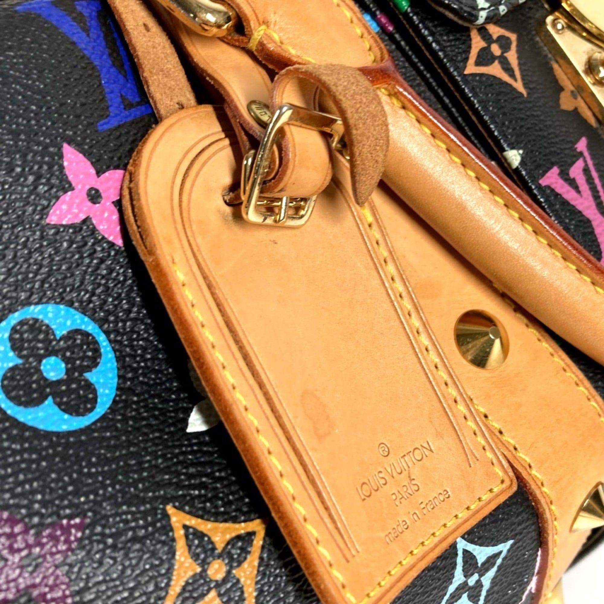 Louis Vuitton Black Monogram Monogram Multicolore Canvas Boston Bag Handbag (Pre-Owned)