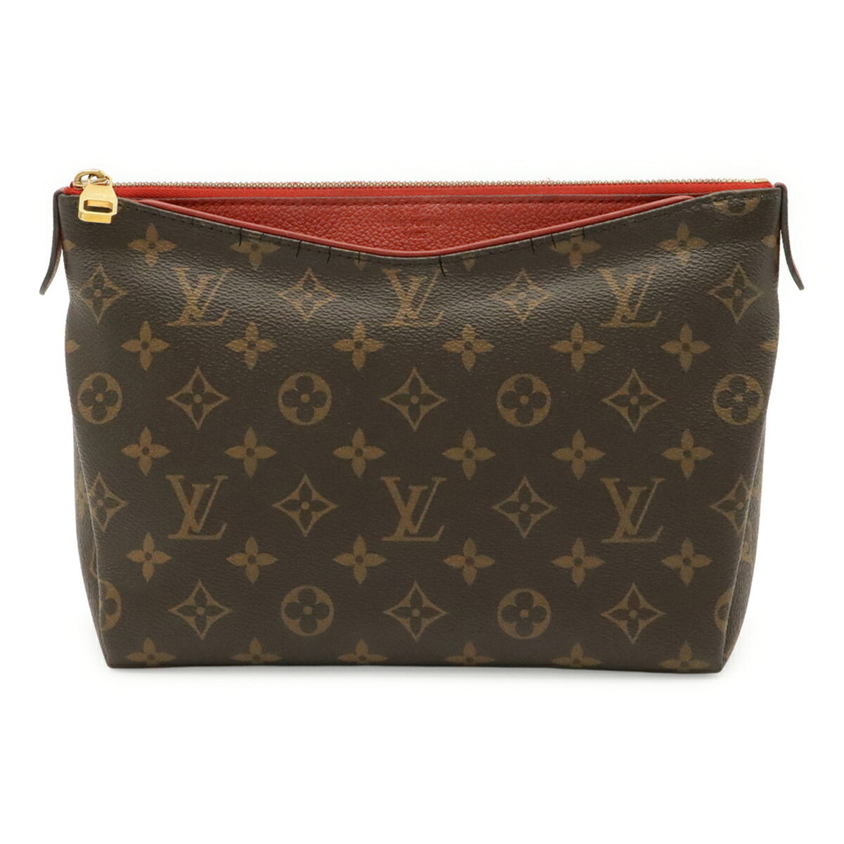 Louis Vuitton Cerise Monogram Red Color White Monogram Clutch Bag Pouch (Pre-Owned)