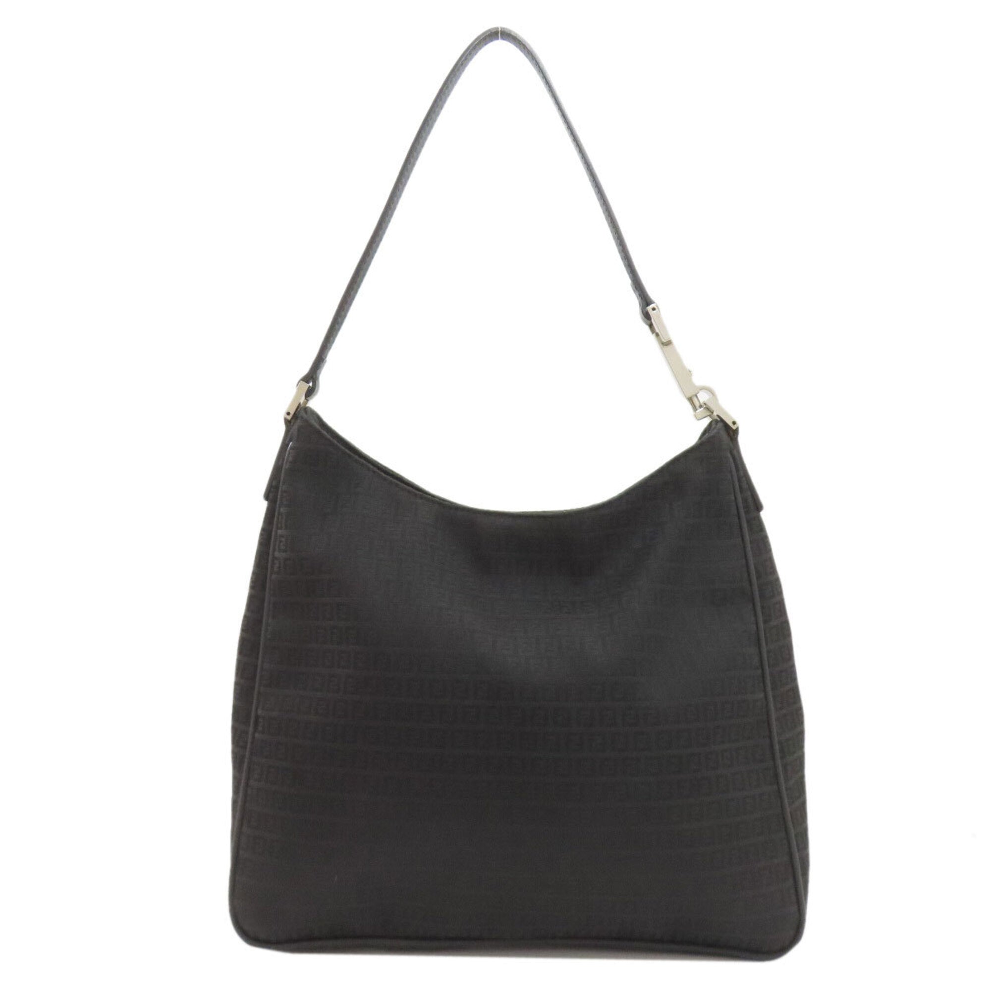 Fendi Zucchino Black Canvas Tote Bag (Pre-Owned)