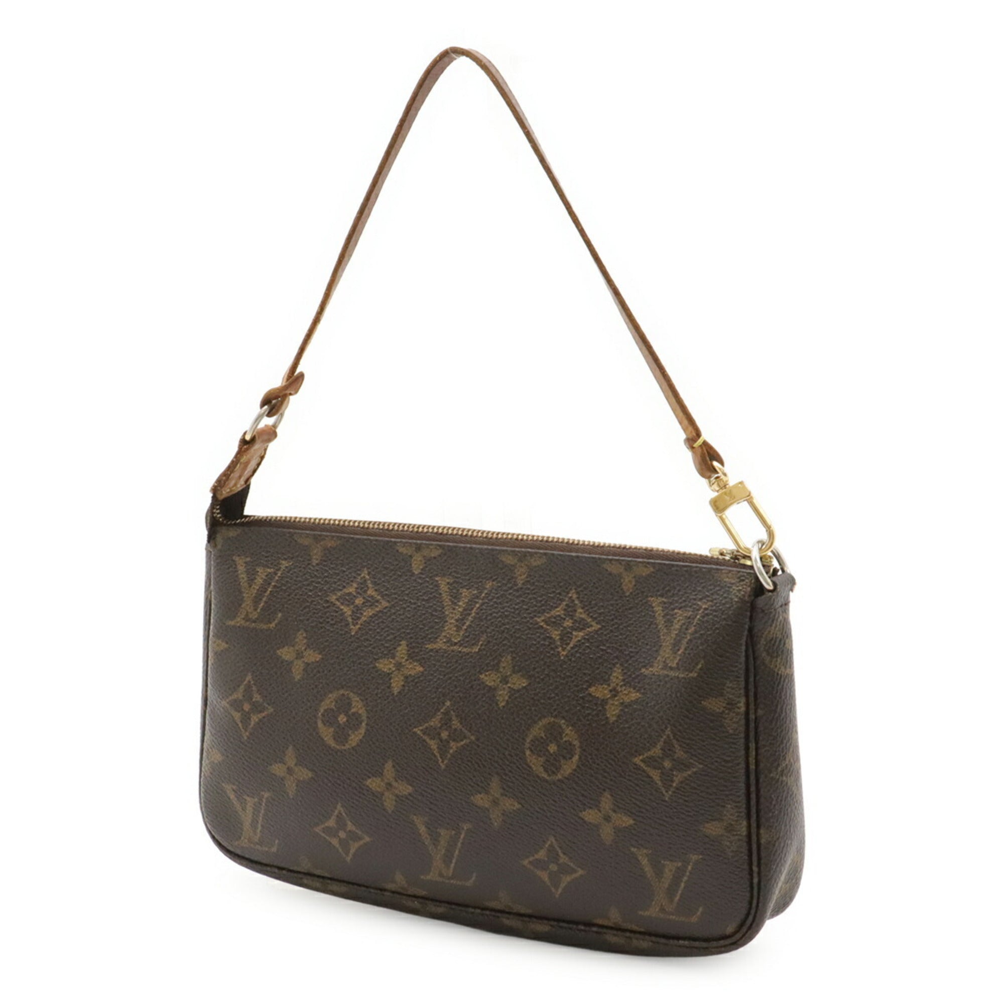 Louis Vuitton Brown Monogram Pvc Handbag Pochette Pouch (Pre-Owned)