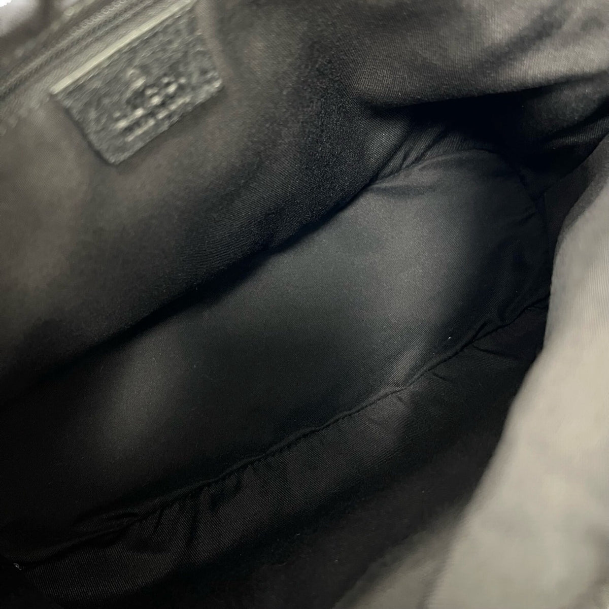 Gucci Black Canvas Leather Handbag Shoulder Bag Tote Bag (Pre-Owned)