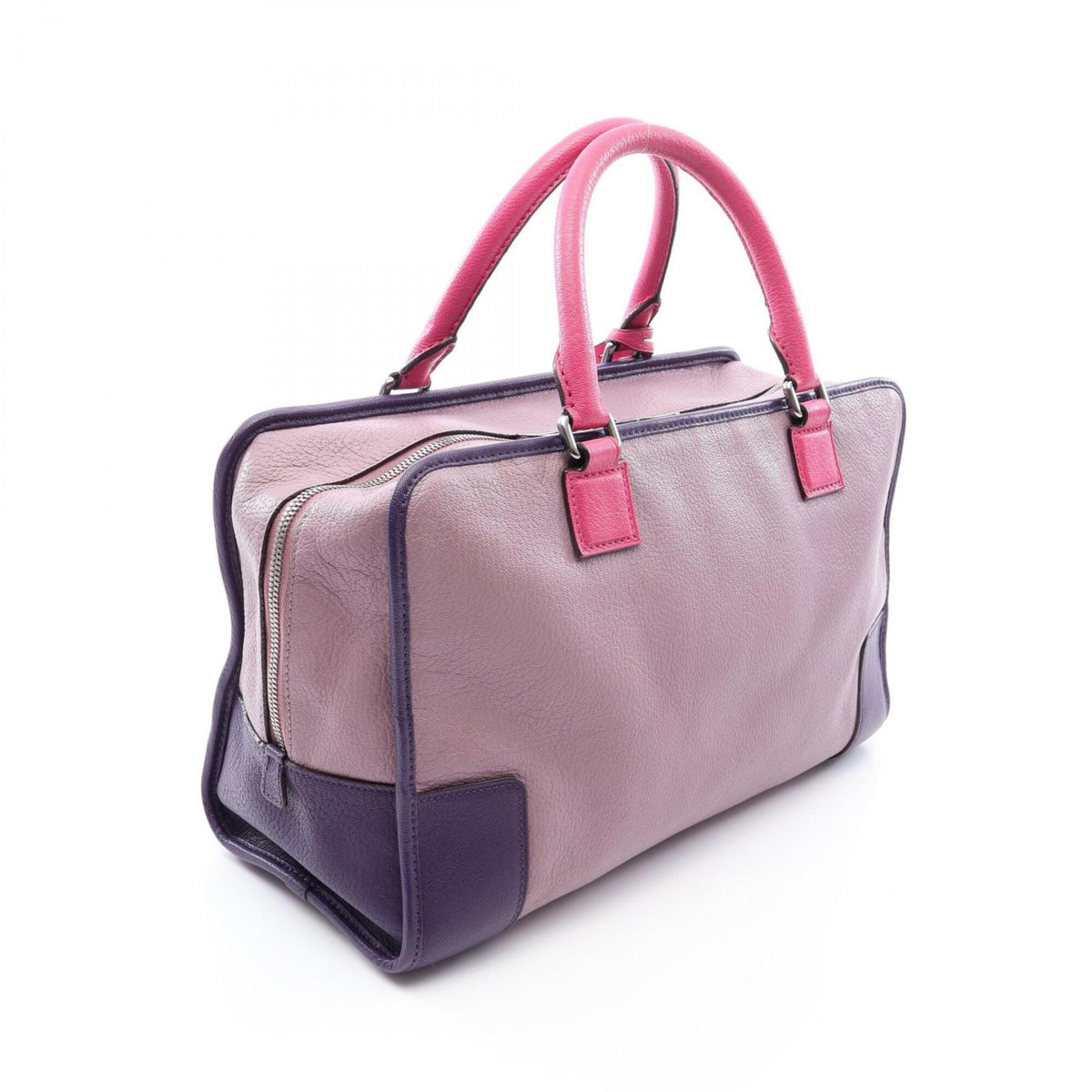 Loewe Pink Purple Leather Handbag (Pre-Owned)