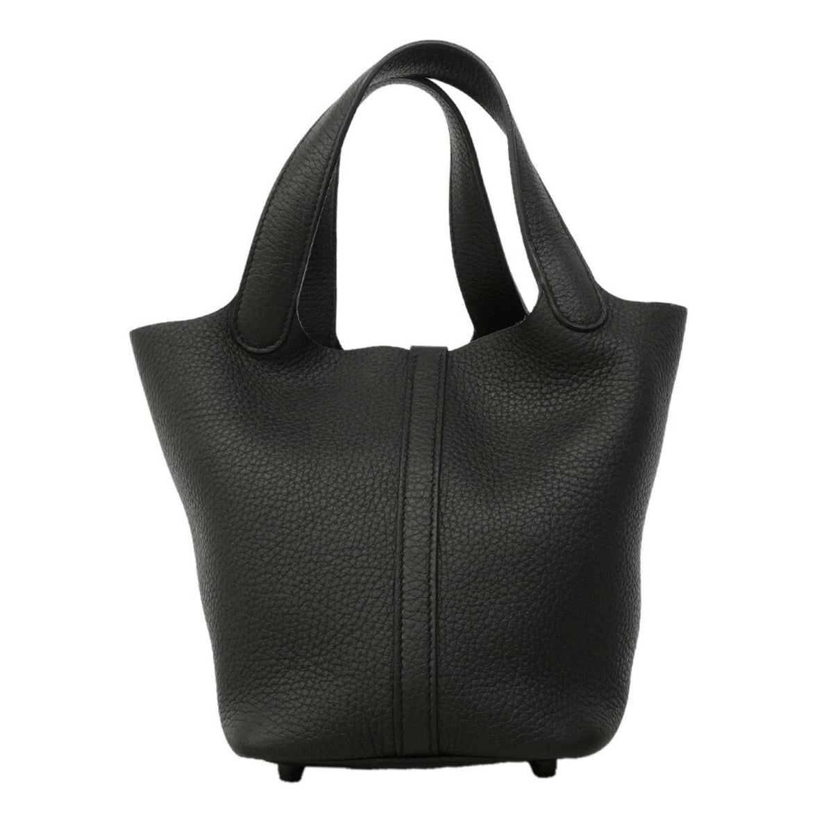 Hermes Black Taurillon Clemence Leather Handbag (Pre-Owned)