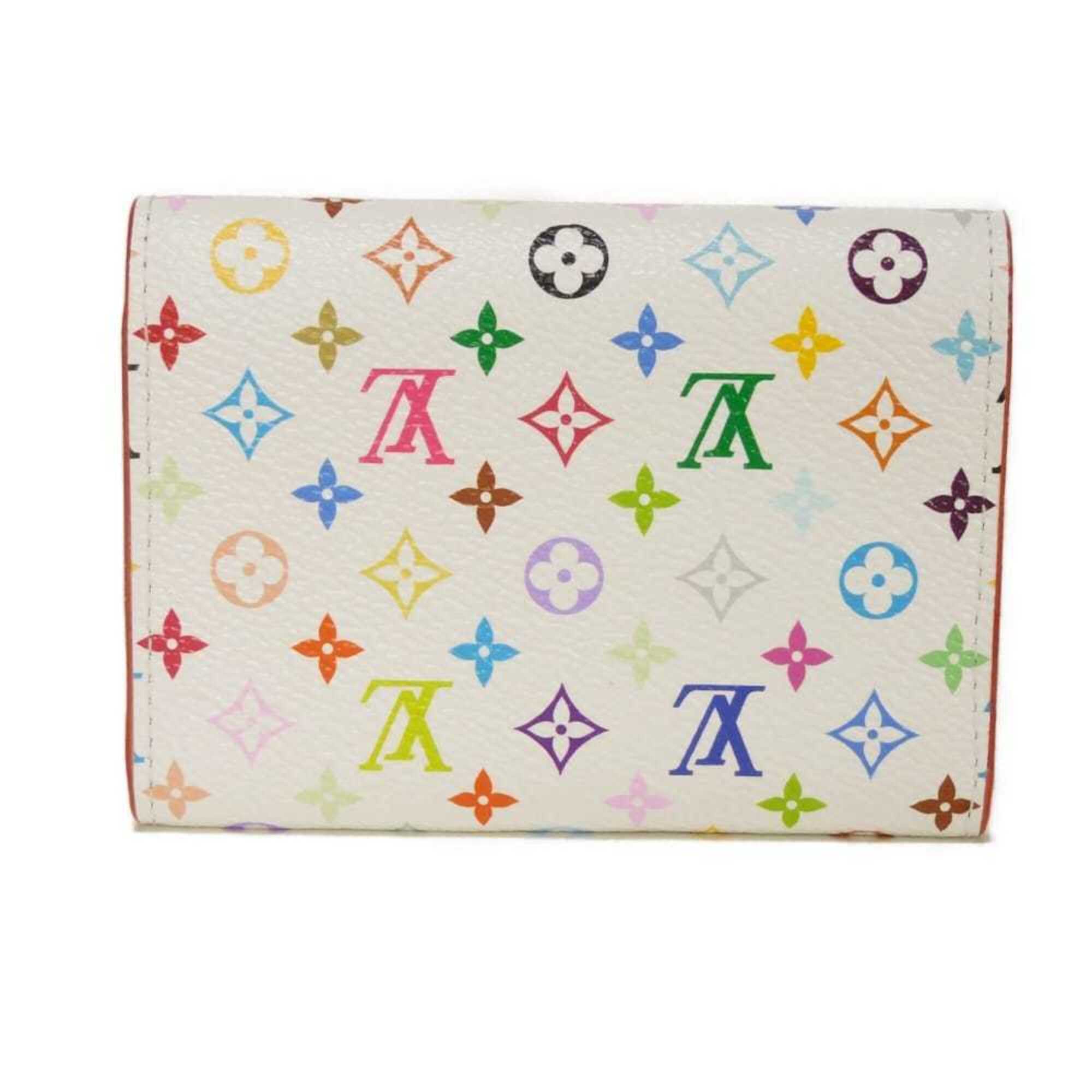 Louis Vuitton Monogram Multicolore Pink White Monogram Multicolore Canvas Wallet (Bi-Fold) (Pre-Owned)