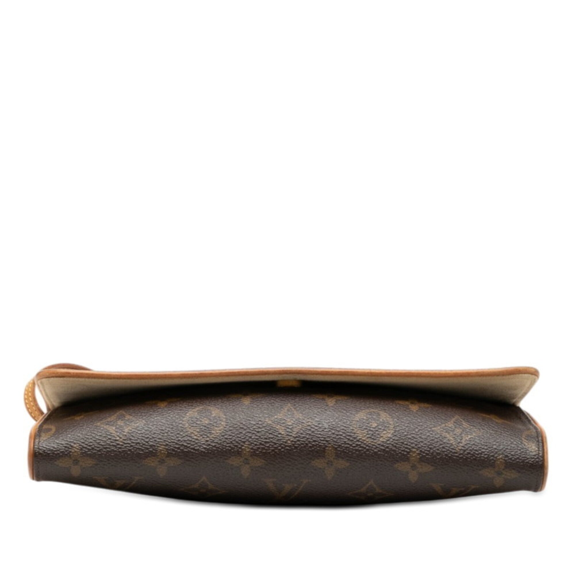 Louis Vuitton Monogram Brown Pvc Leather Pochette Shoulder Bag (Pre-Owned)