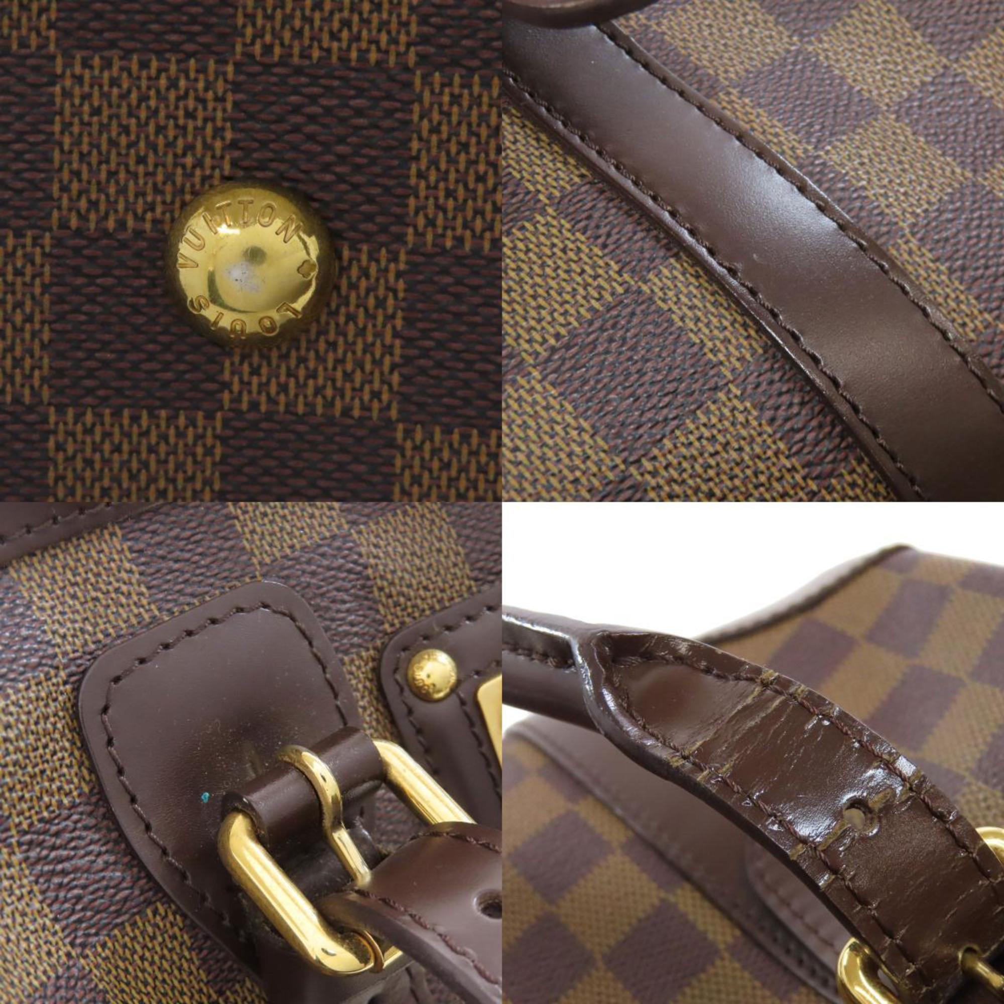Louis Vuitton Brown Ebene Damier Canvas Boston Bag (Pre-Owned)