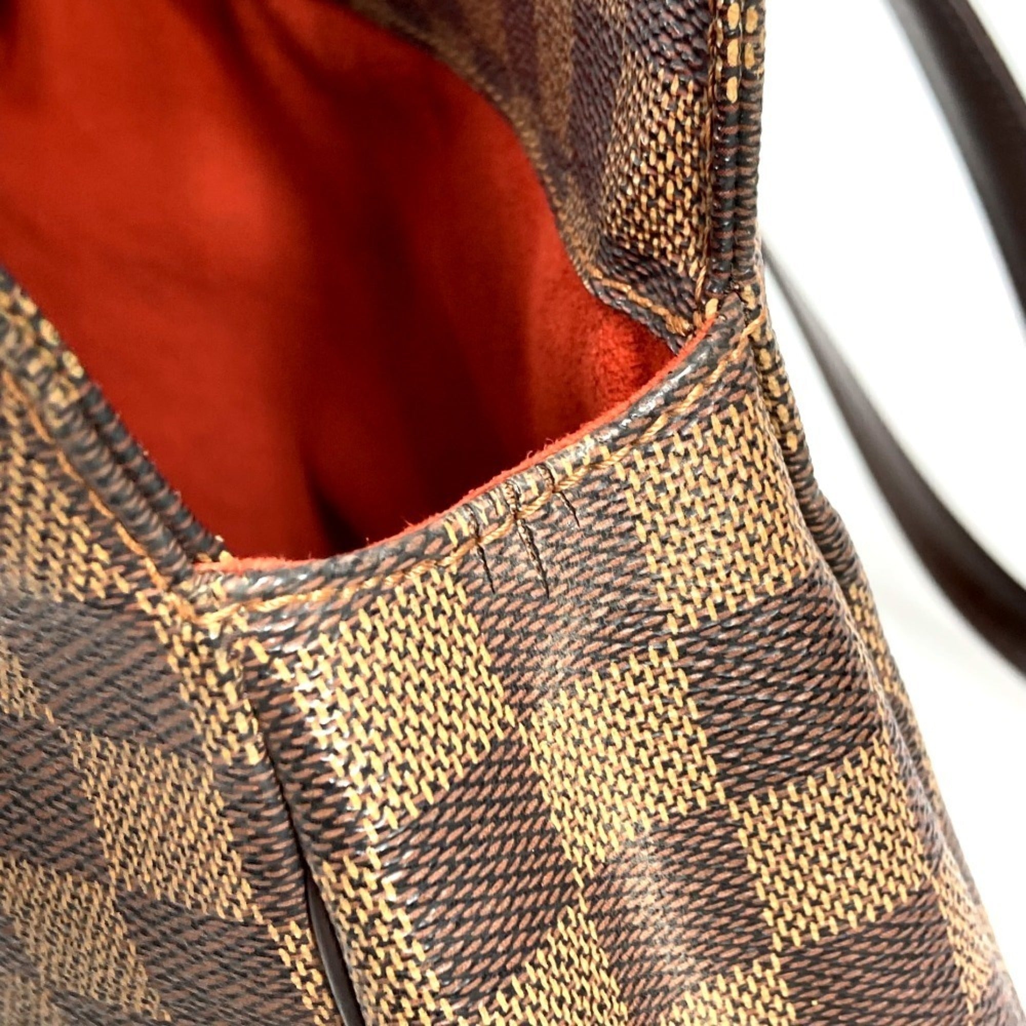 Louis Vuitton Brown Damier Canvas Damier Canvas Shoulder Bag Tote Bag (Pre-Owned)