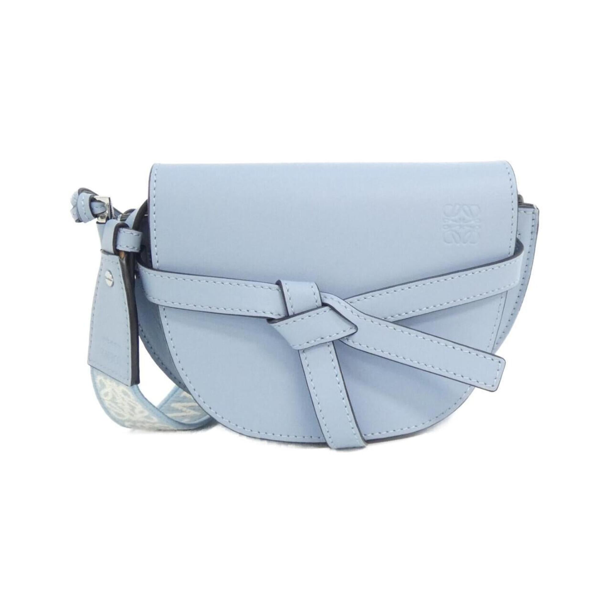 Loewe Blue Leather Shoulder Bag (Pre-Owned)