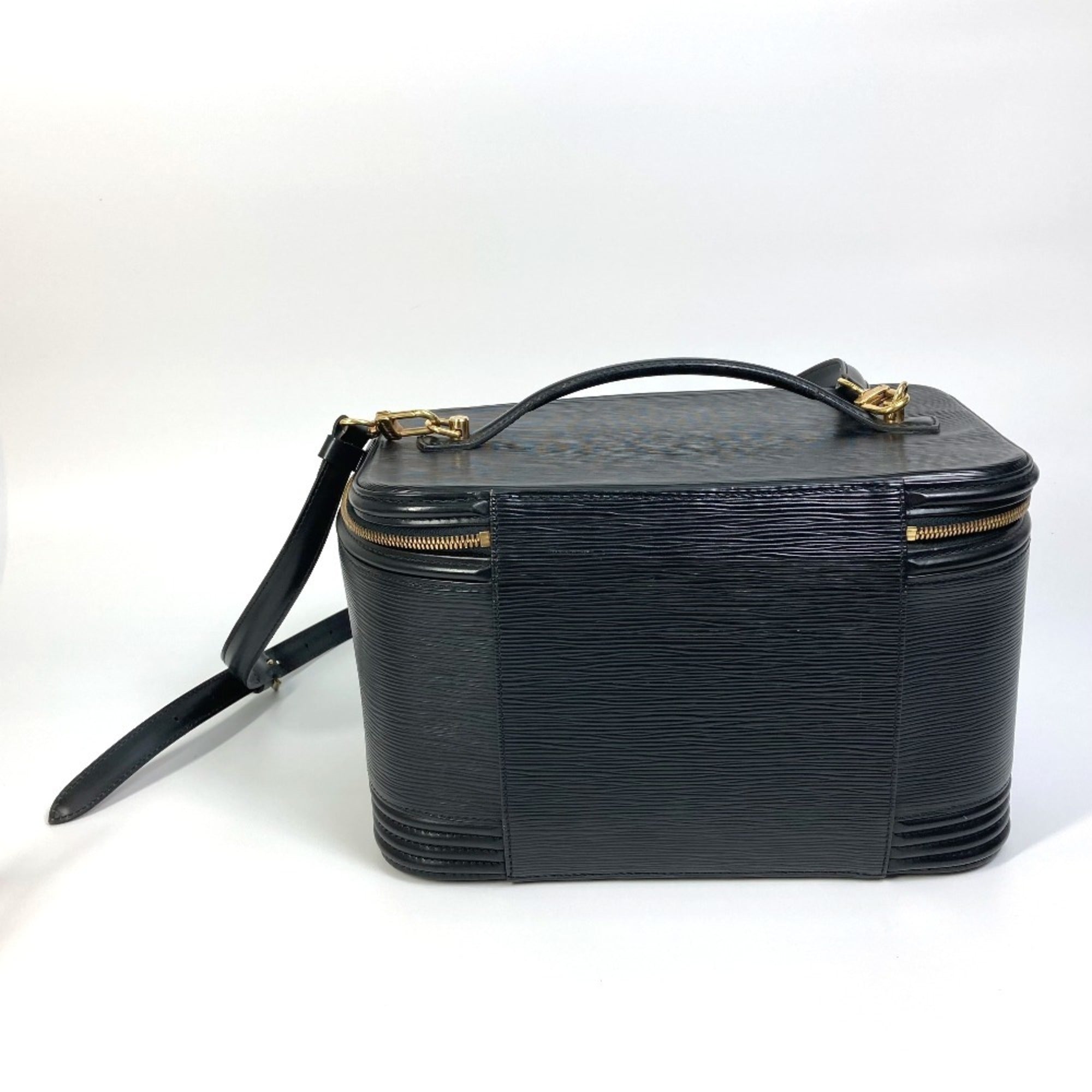 Louis Vuitton Black Epi Leather Shoulder Bag Vanity Bag (Pre-Owned)